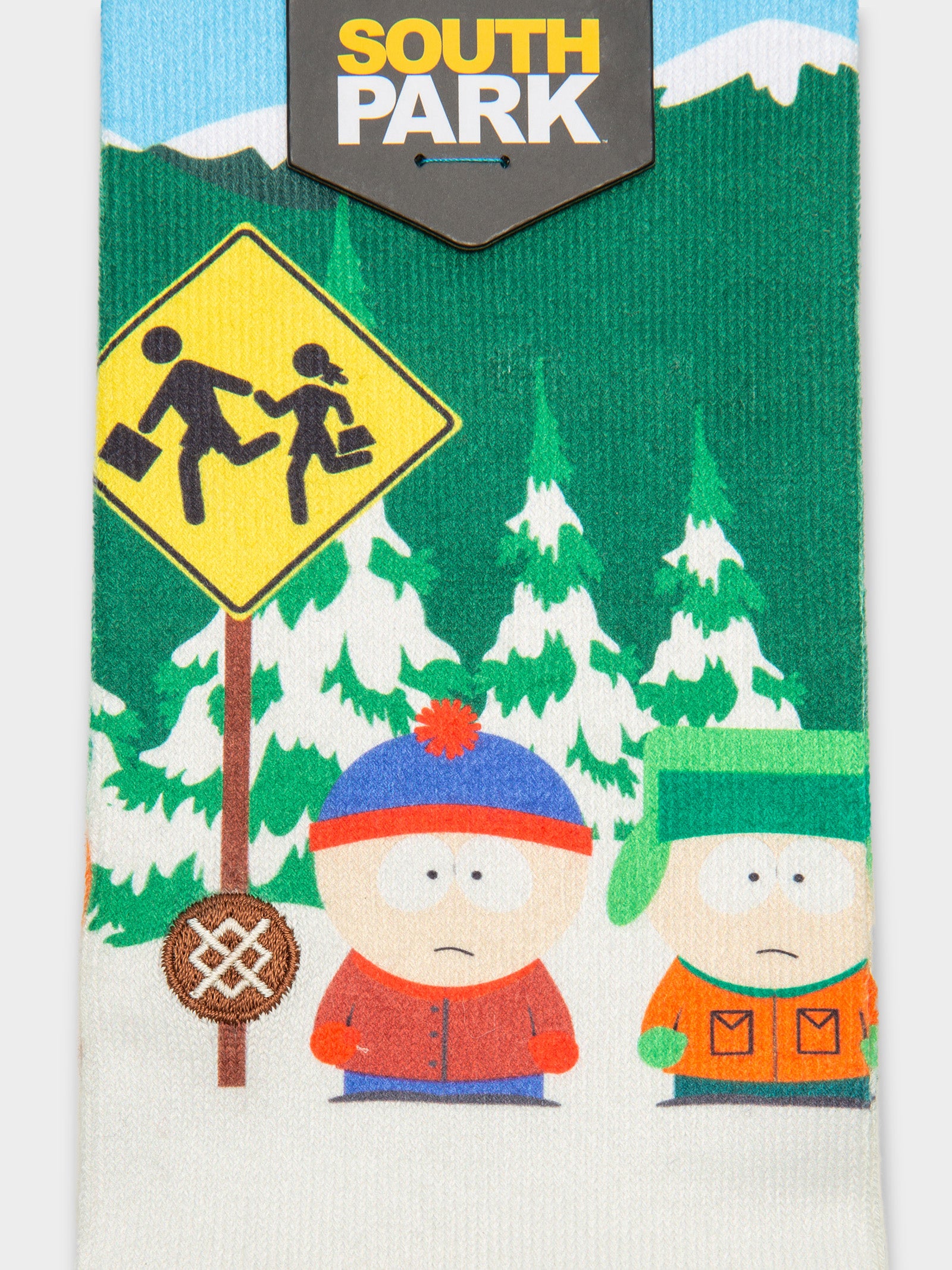 1 Pair of Bus Stop South Park Socks in White