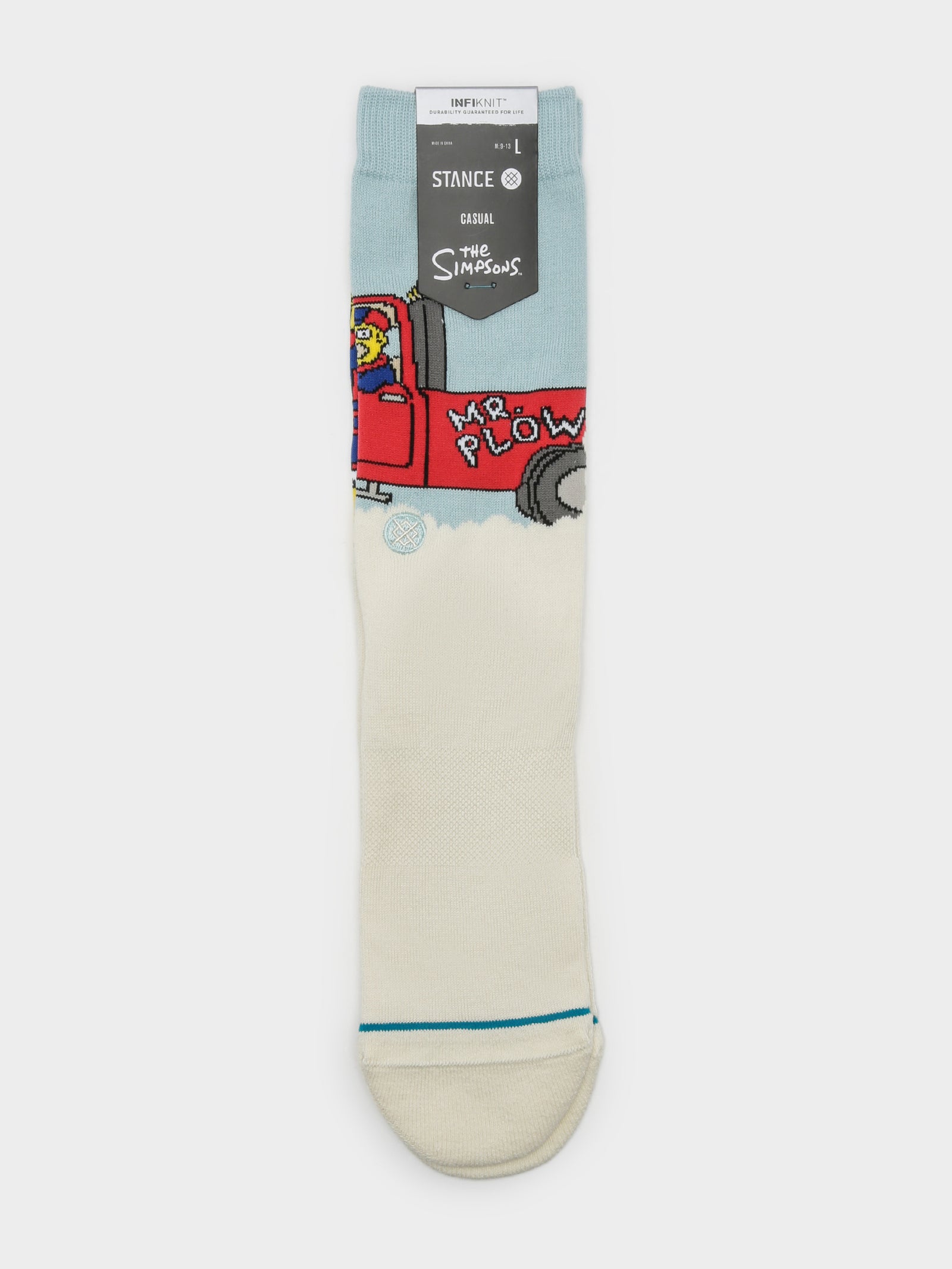 1 Pair of Mr Plow Simpsons Socks in Blue