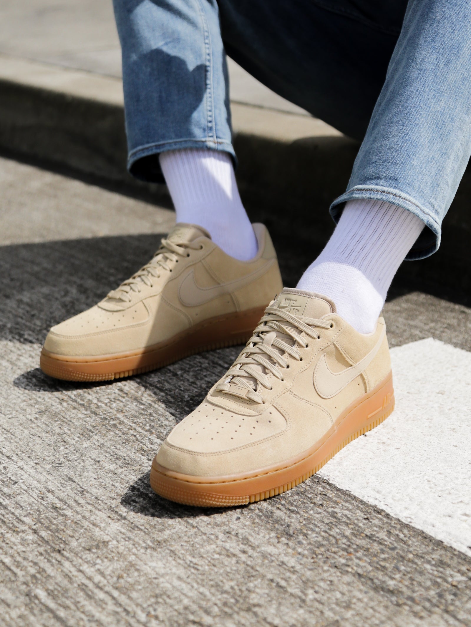 Mens Air Force 1 '07 Sneakers in Mushroom - Glue Store