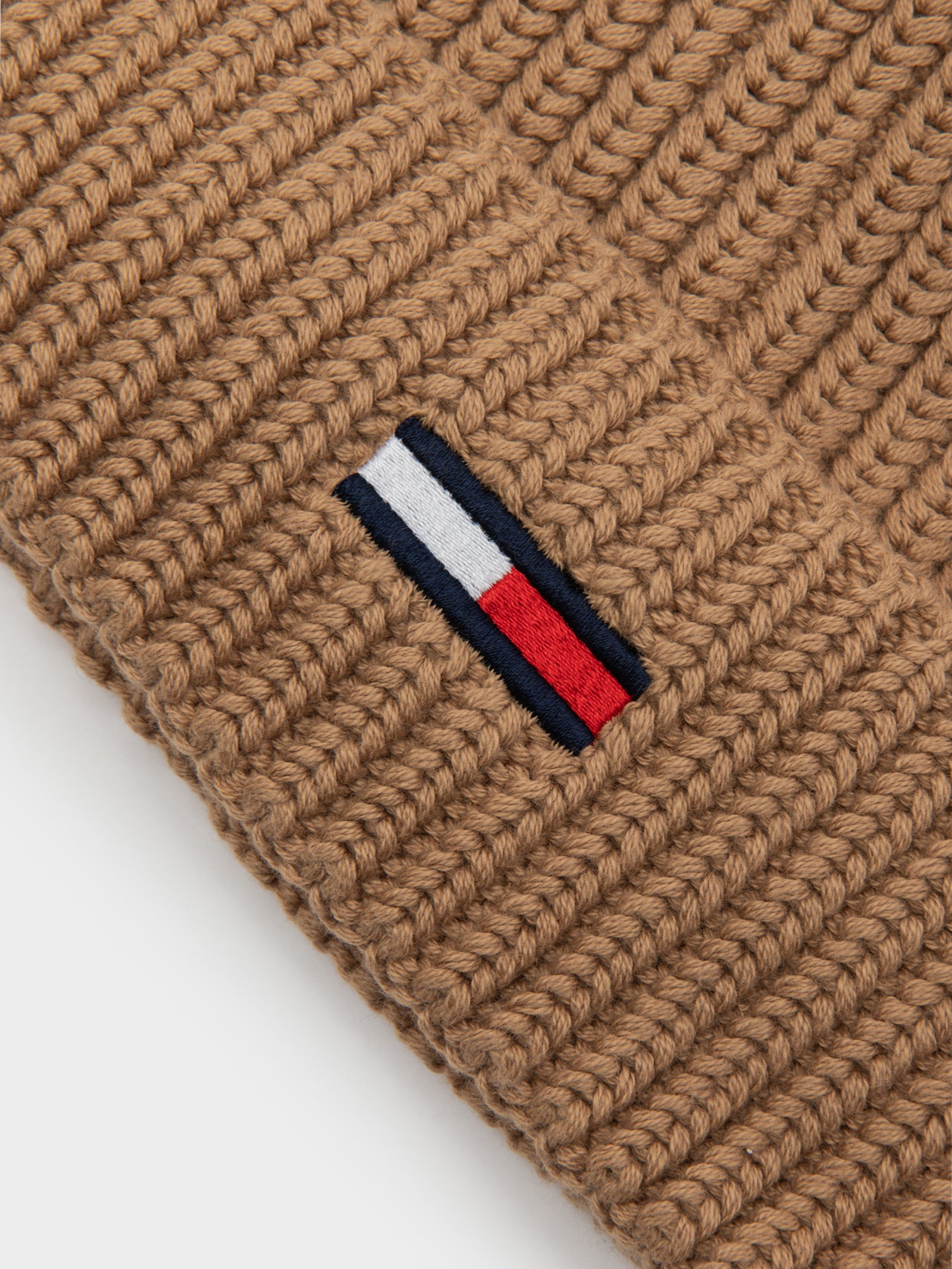 Basic Rib Beanie in Classic Khaki Brown