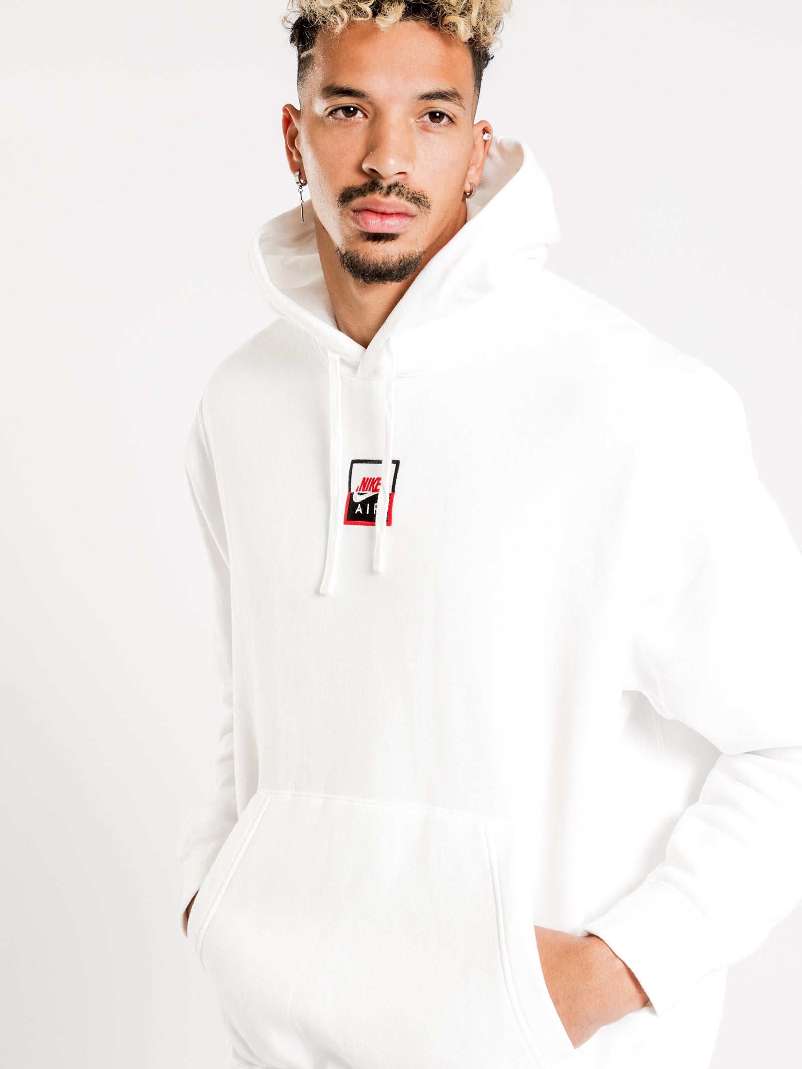 white nike hoodie