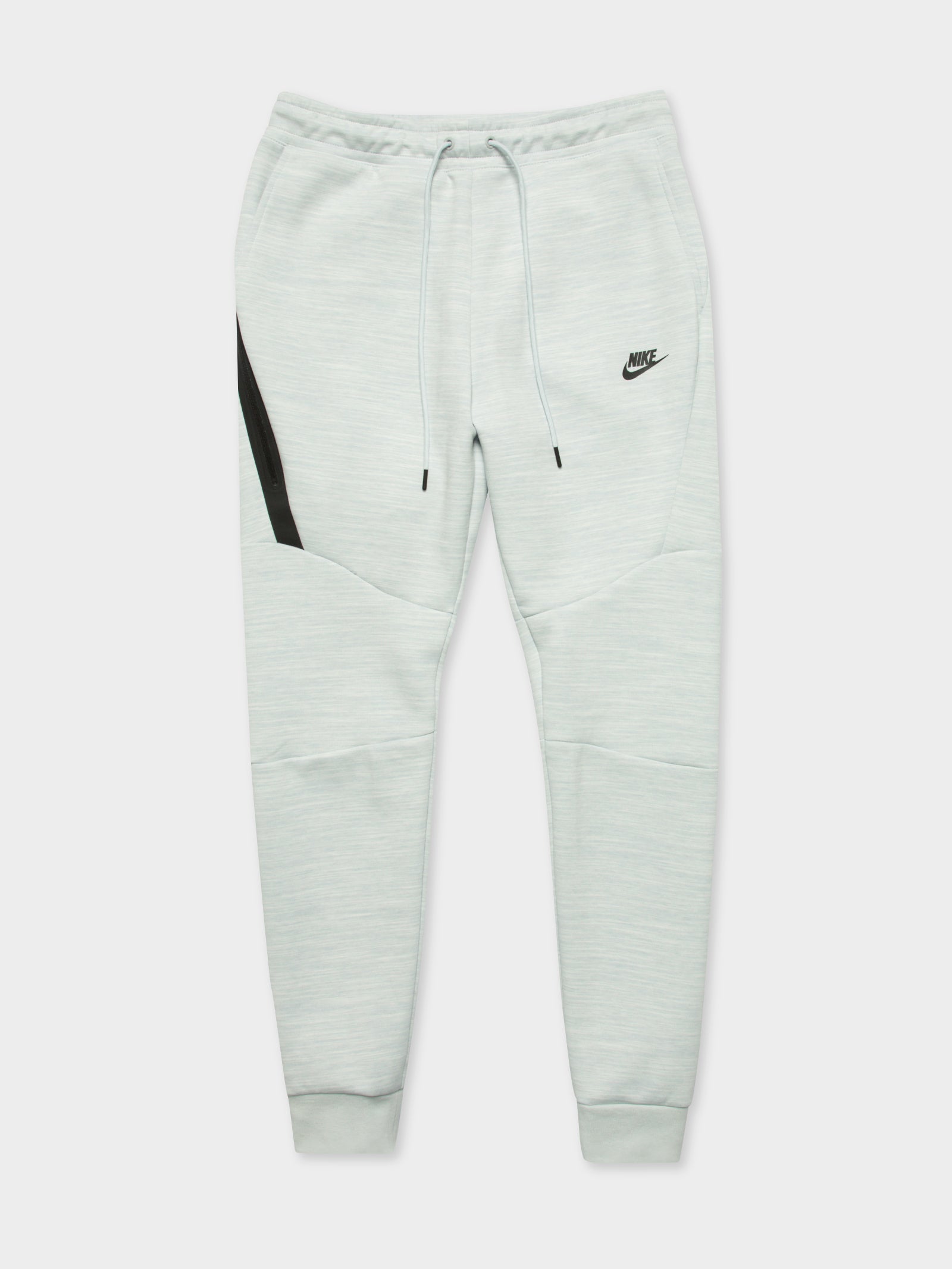 white tech fleece pants