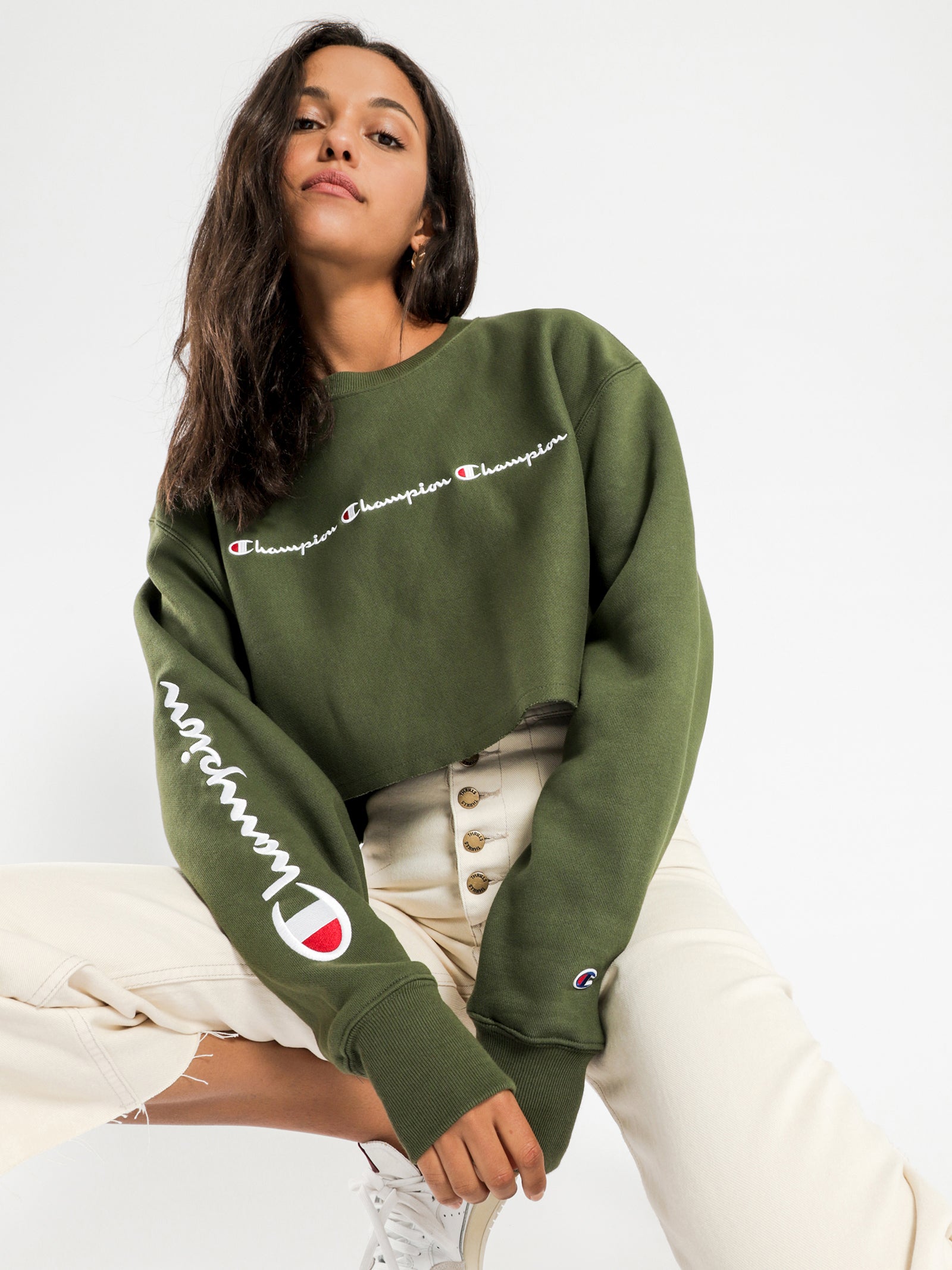 khaki champion jumper