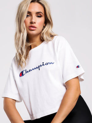 champion cropped tshirt