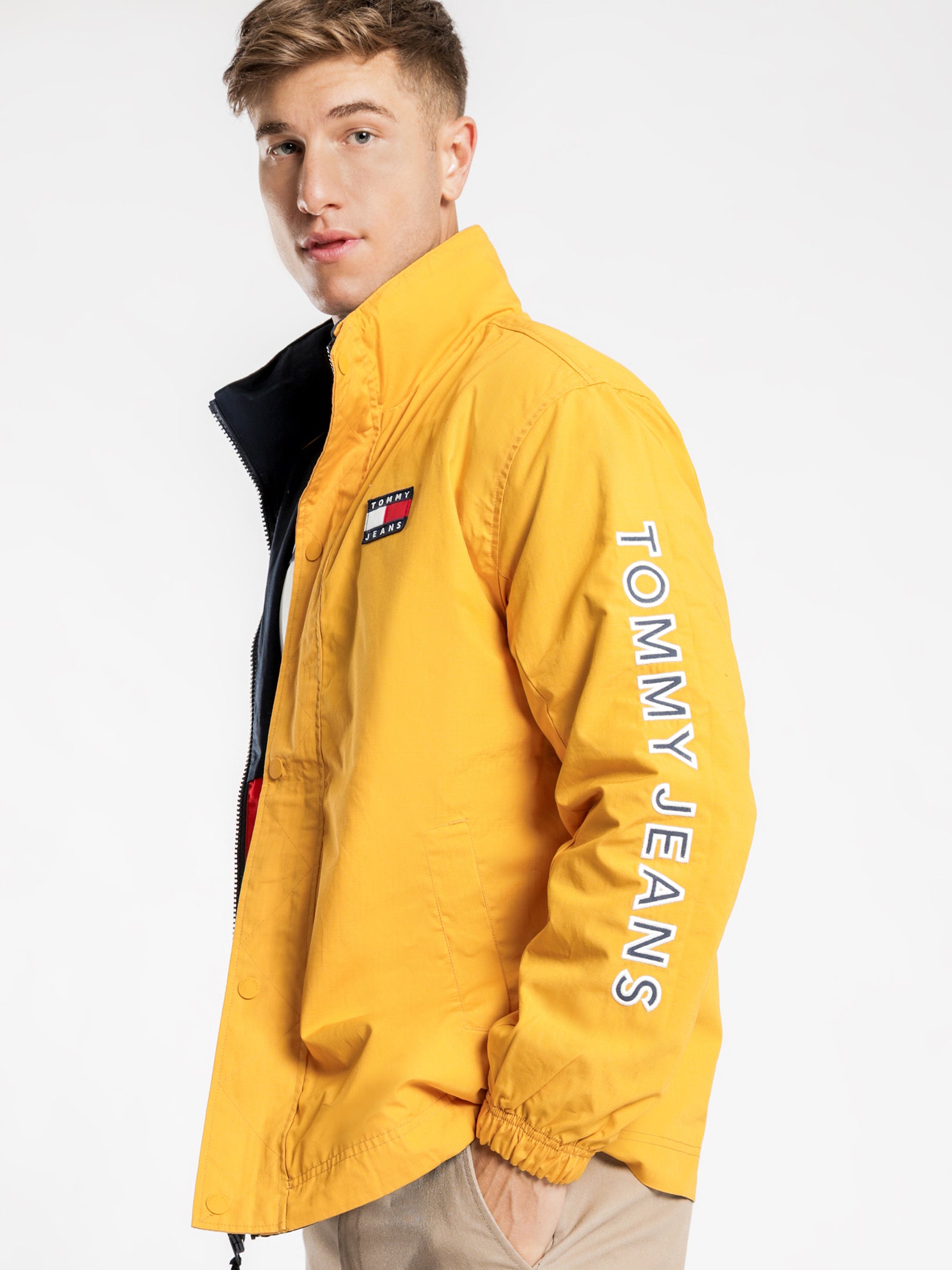 tommy jeans jacket yellow