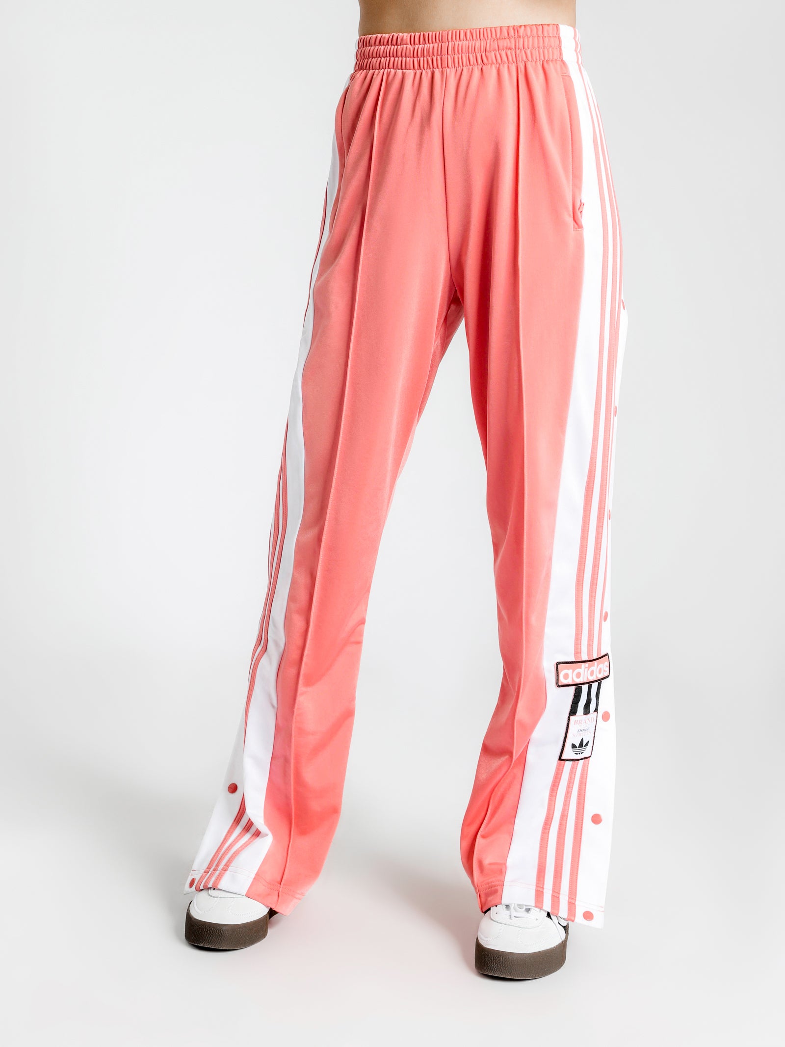 adidas snap pants pink