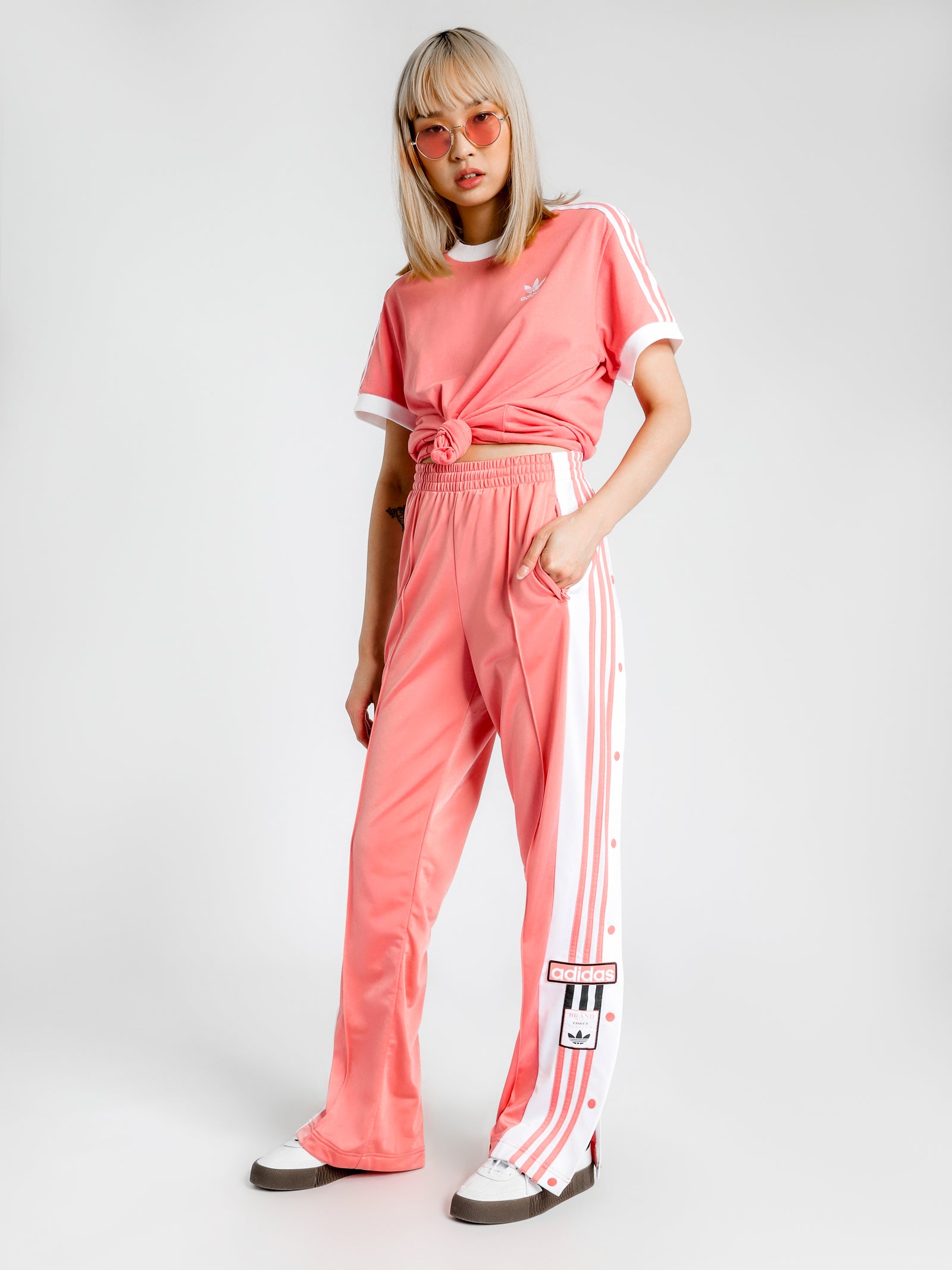 Adibreak Snap Pants in Tactile Rose