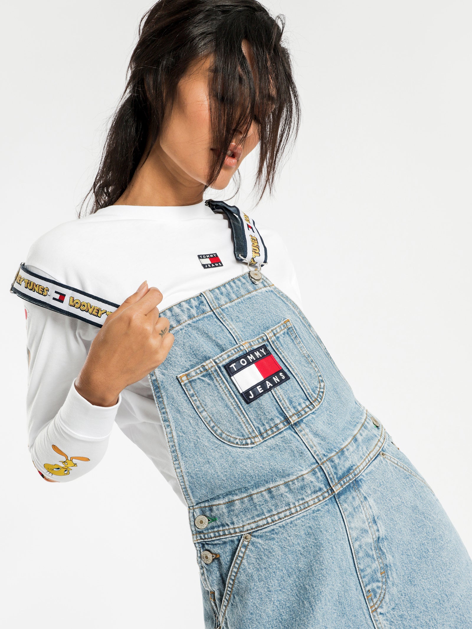 tommy jeans denim dress