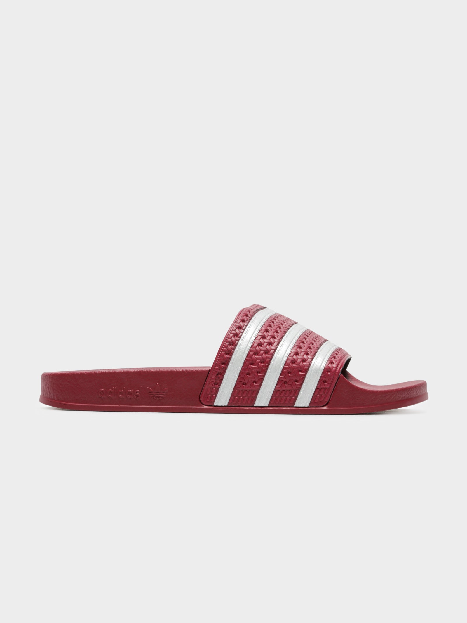 Adilette Slides in Burgundy