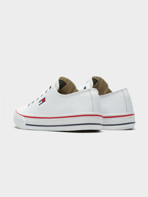 white leather tommy hilfiger shoes