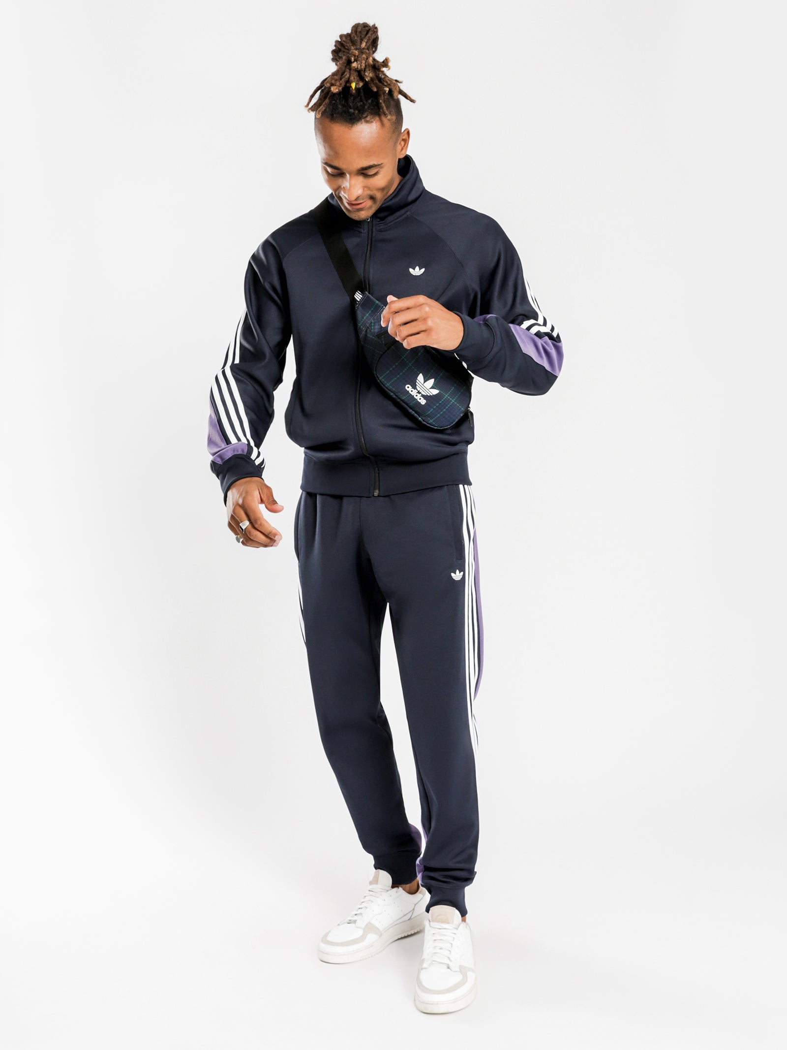 adidas 3 stripes wrap track pants