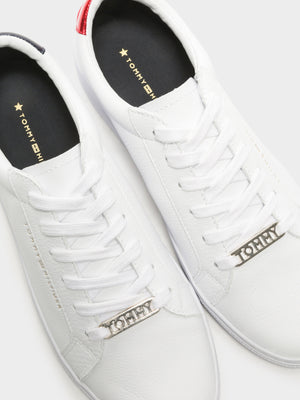 tommy hilfiger metallic sneakers