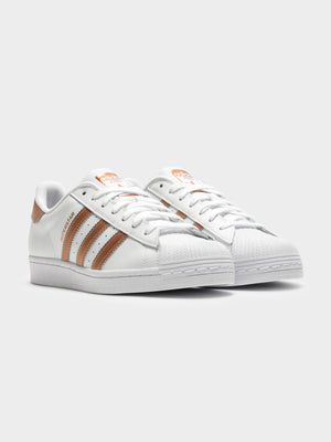 Womens Superstar Sneakers White & Rose - Glue Store