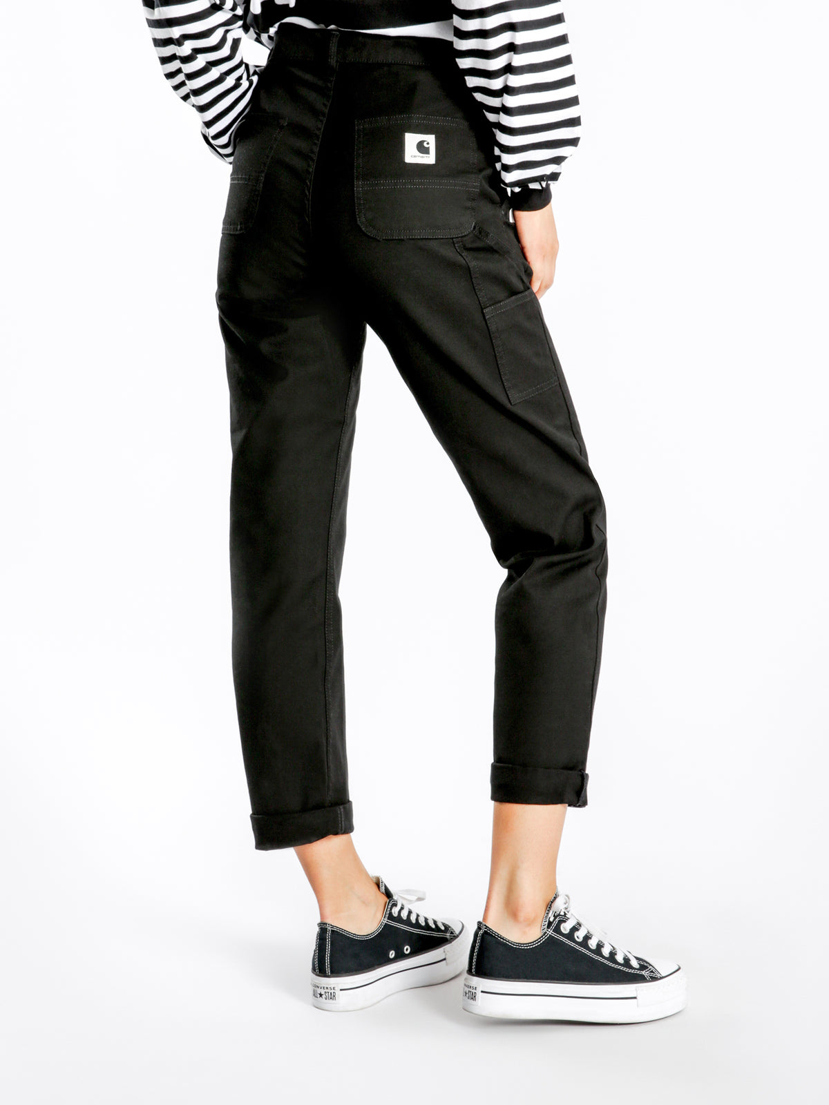 Pierce W Boyfriend Pants in Black - Glue Store