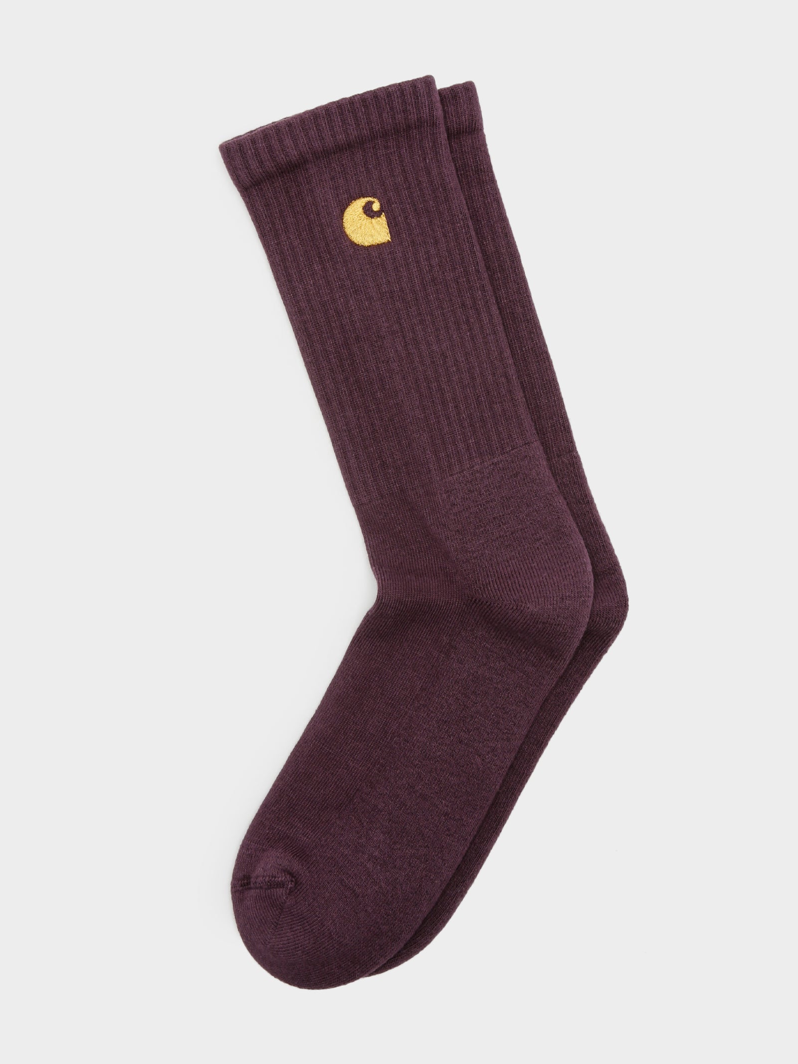 1 Pair of Chase Socks in Plum