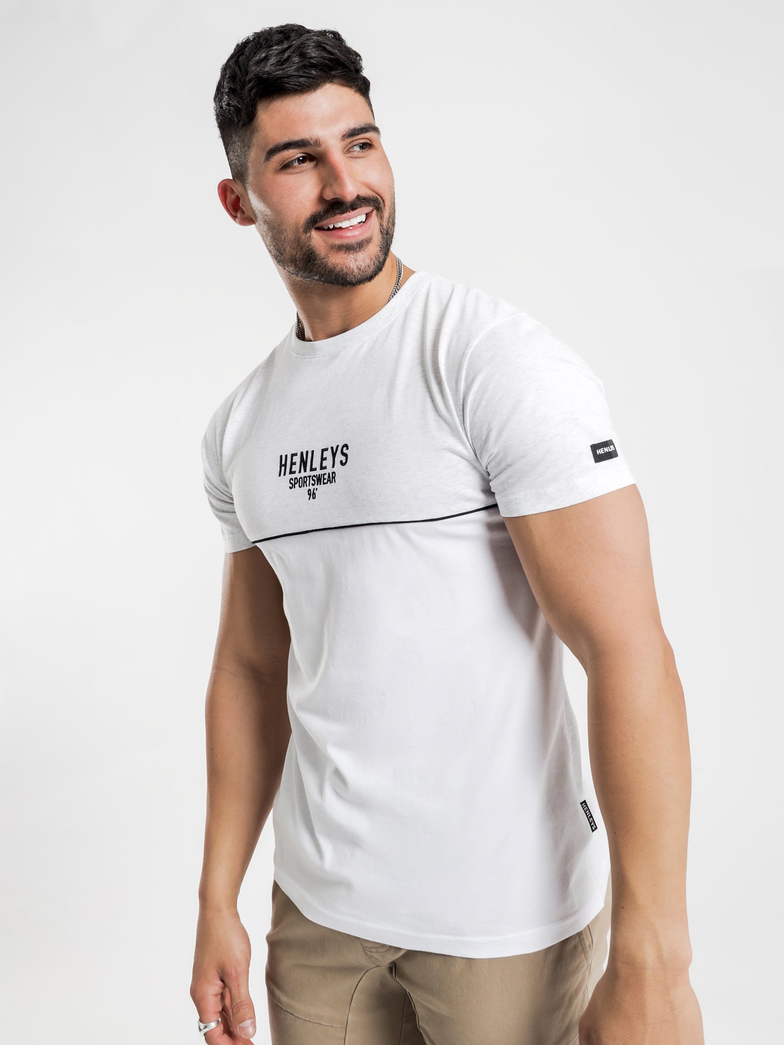 Align T-Shirt in Snow Marle