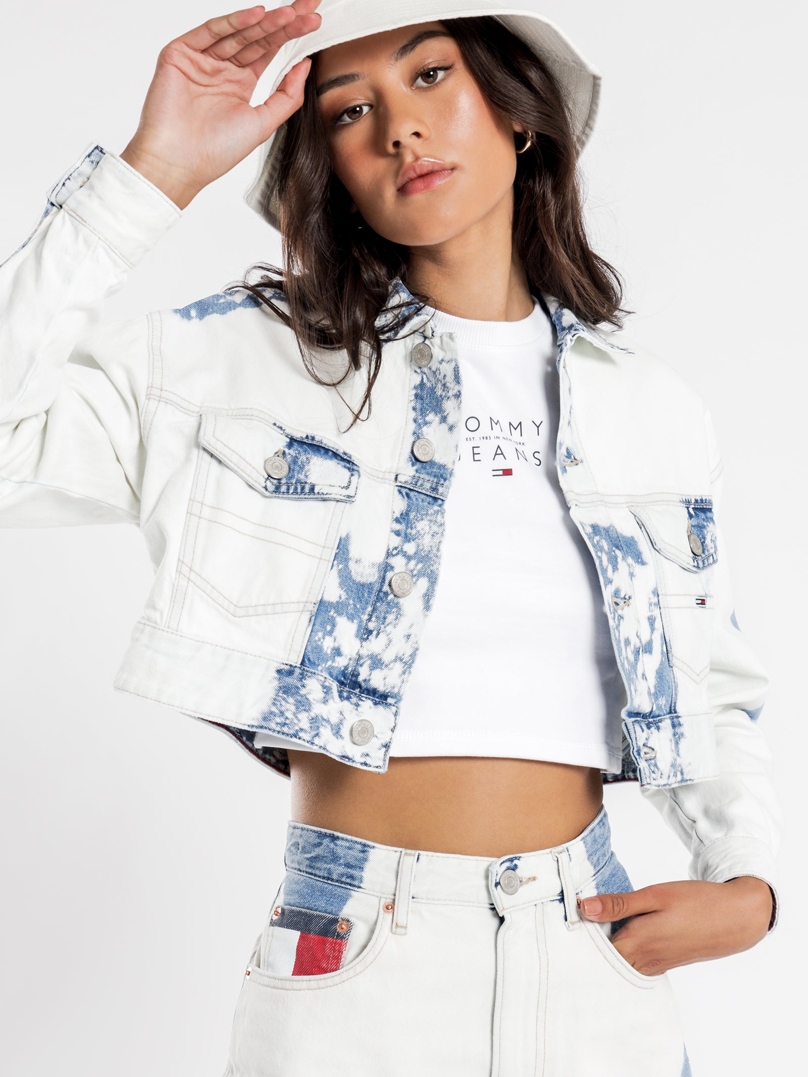 cropped trucker jacket