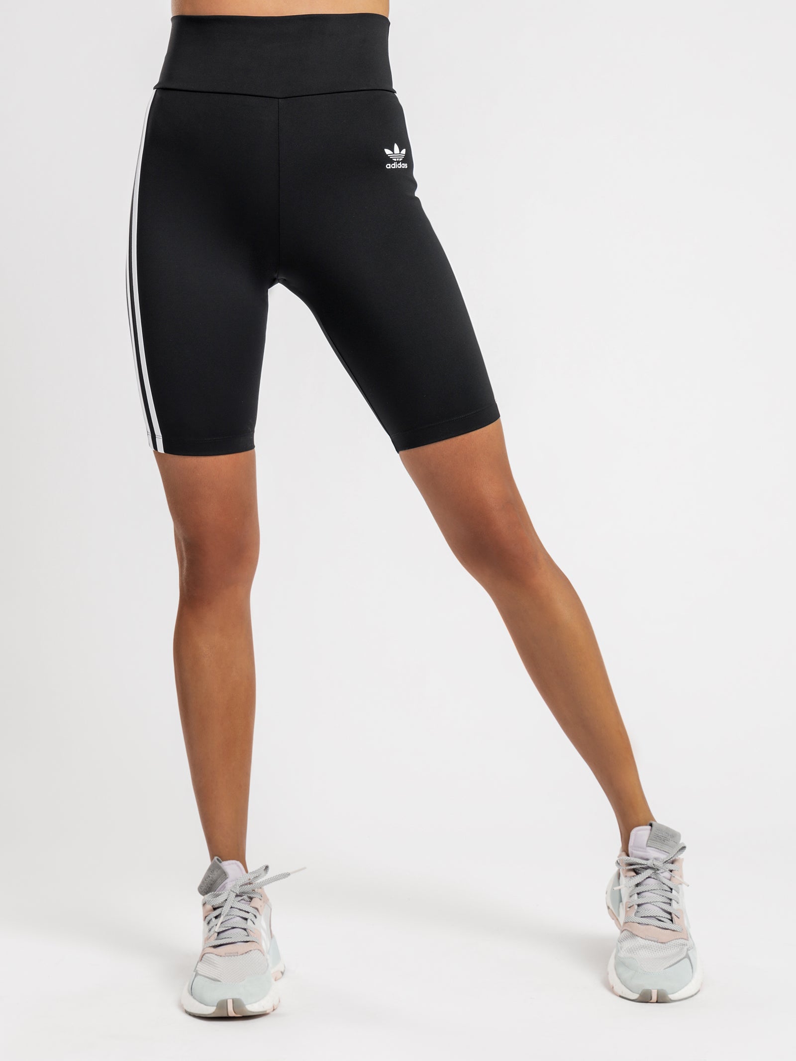 Adicolor Classics Primeblue High-Waist Bike Shorts in Black