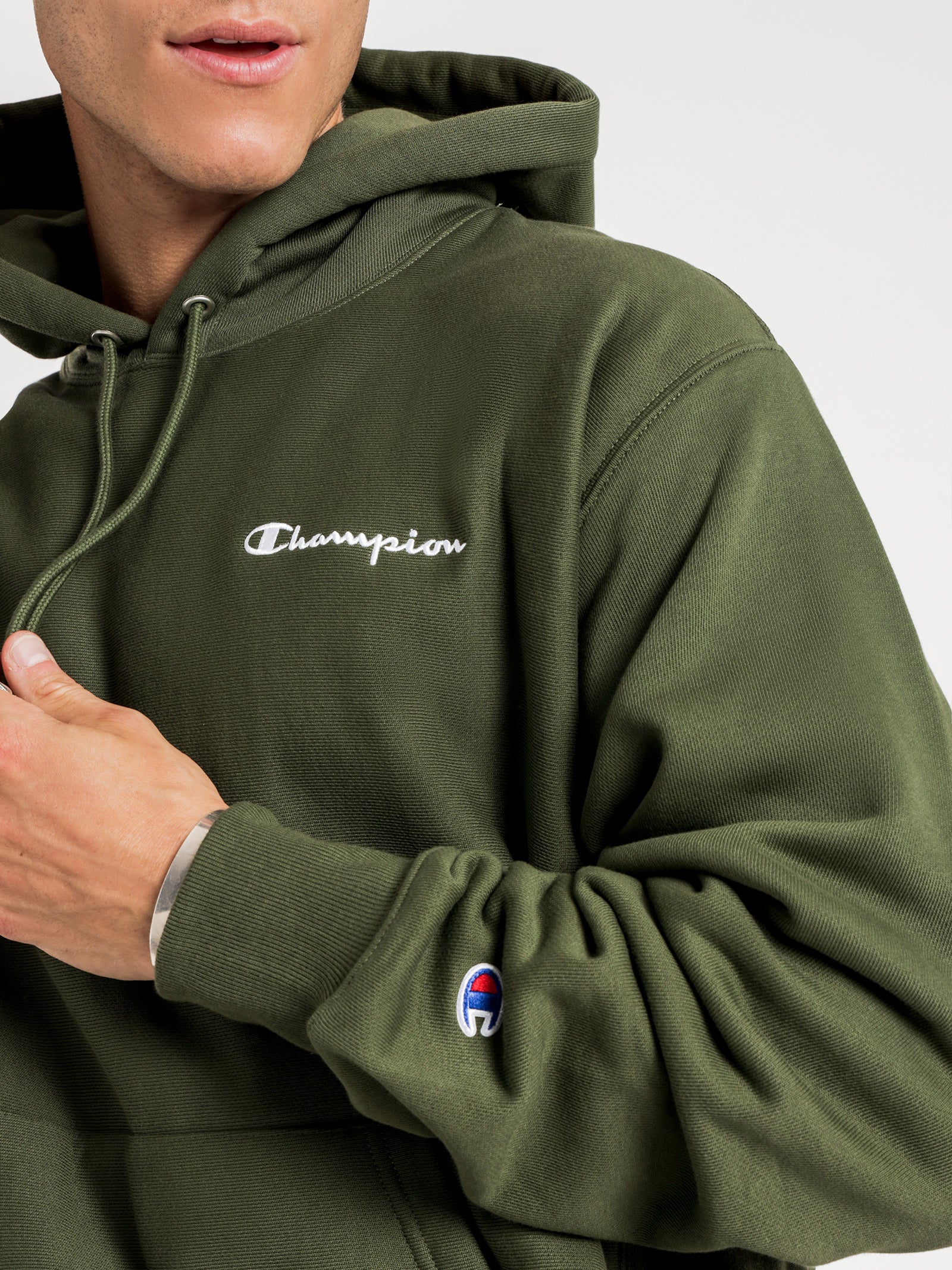 champion reverse weave graphic hoodie