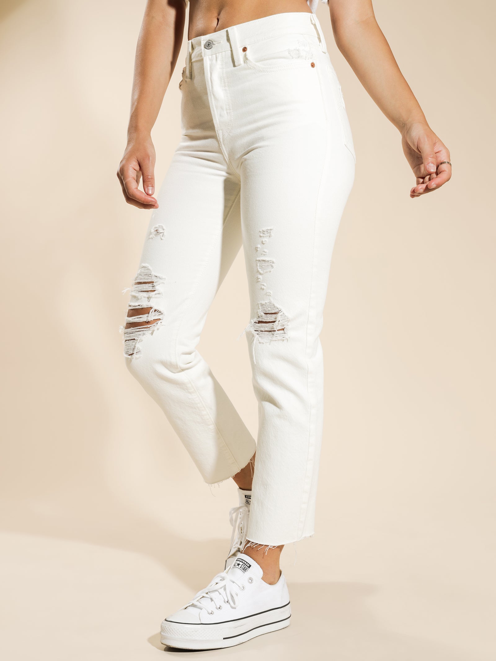 Wedgie Fit Straight Jeans in Cloud Bank - Glue Store
