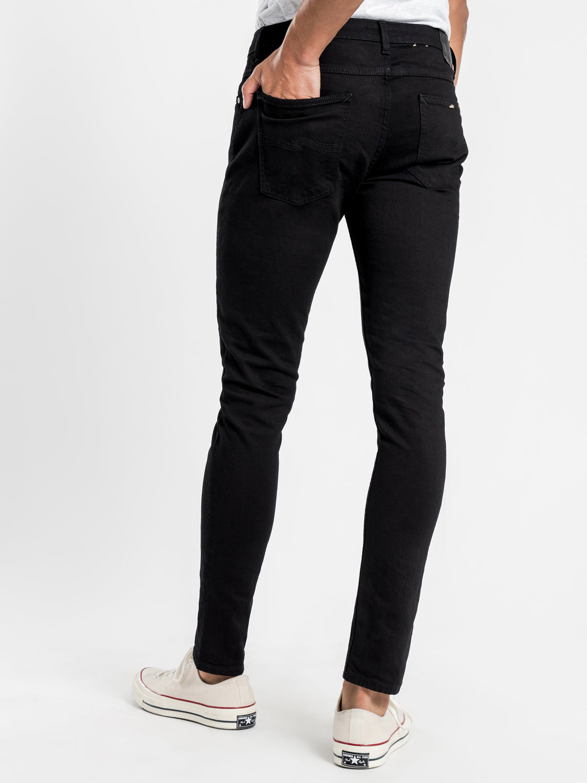 Skinny Lin Jeans in Black Black Denim - Glue Store