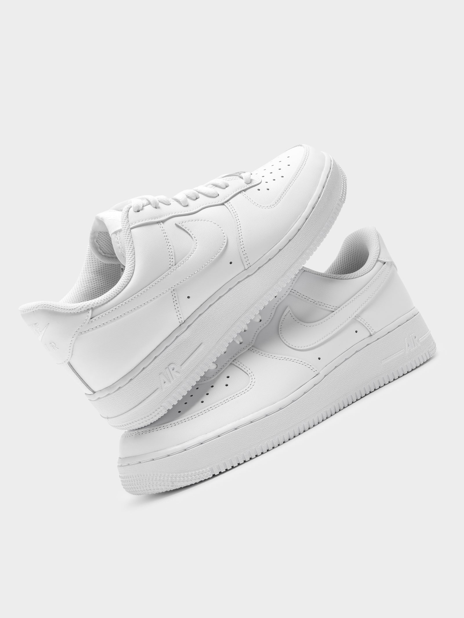 Mens Air Force 1 '07 Sneakers in White & Team Red - Glue Store