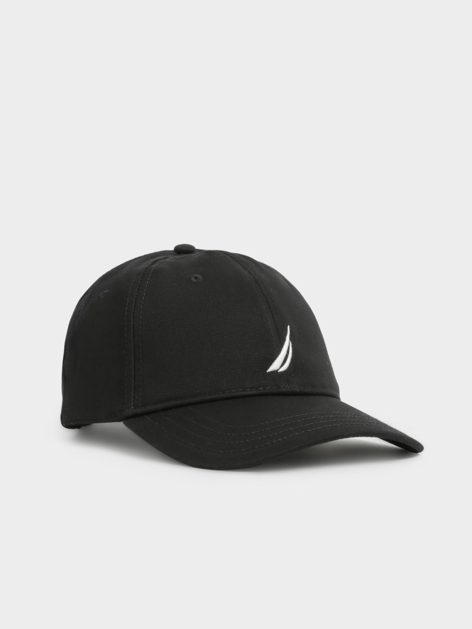 6 Panel Buckle Hat in Black