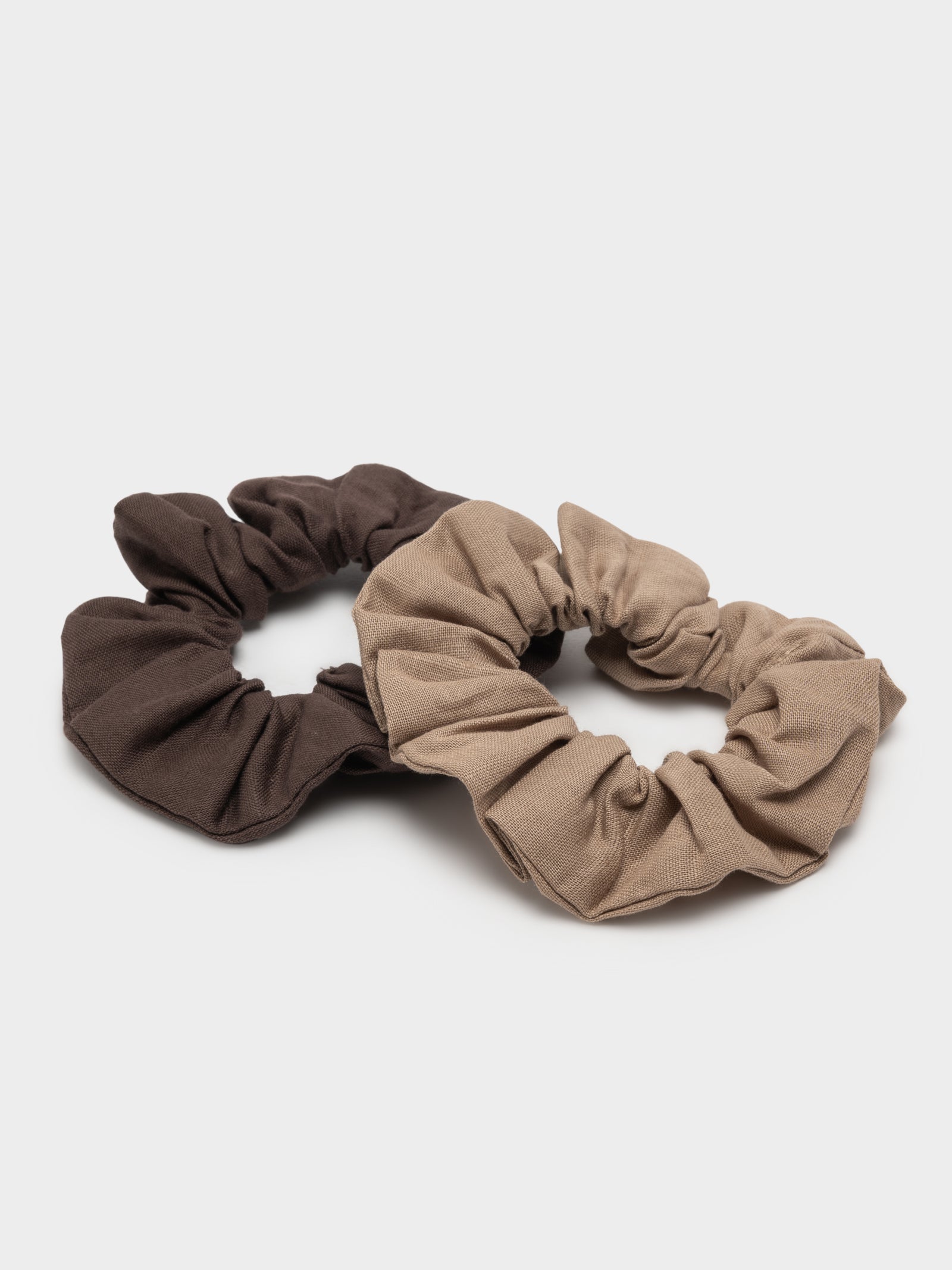 2 Scrunchies in Dark Brown