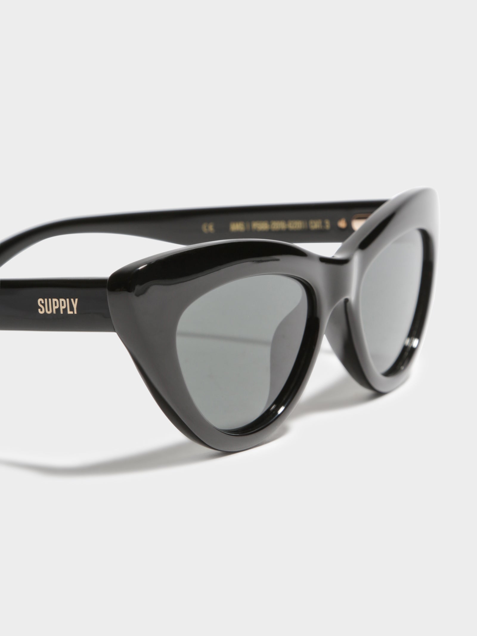 Ams Polaraised Sunglasses in Gloss Black