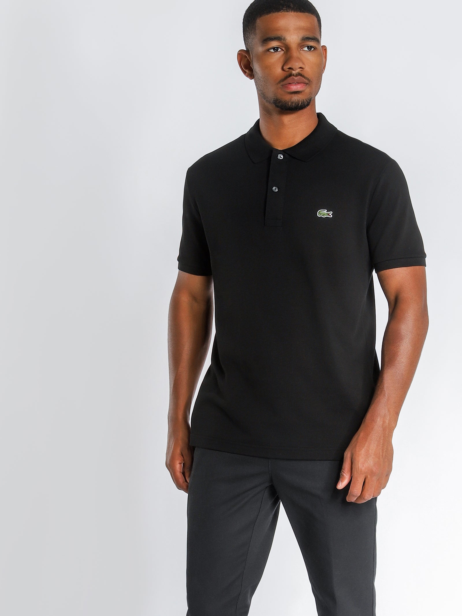 Basic Polo Shirt in Black