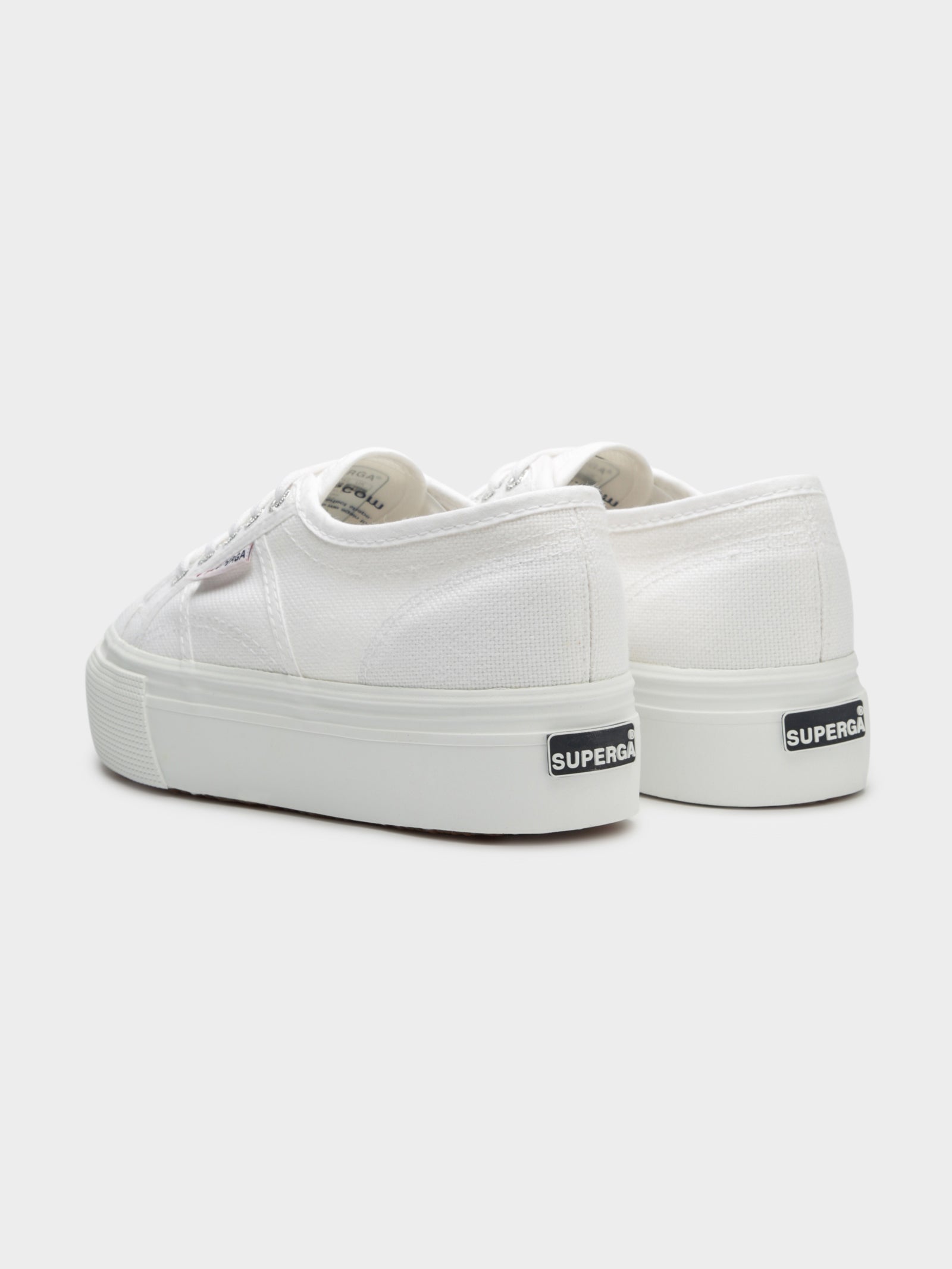 womens 2790a linea up and down platform sneakers in white canvas