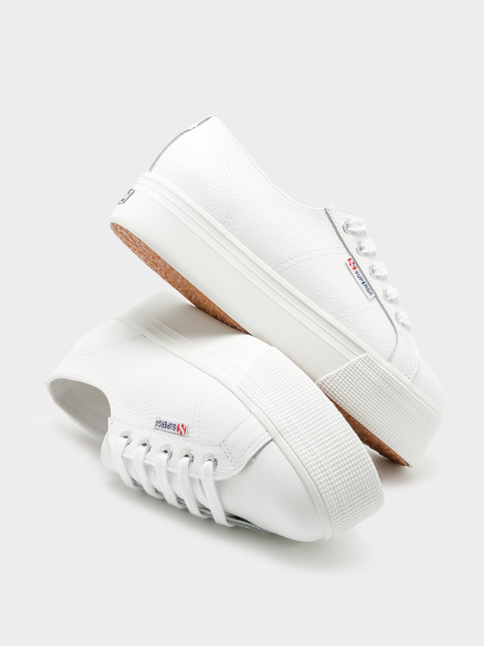 superga platform sneaker white