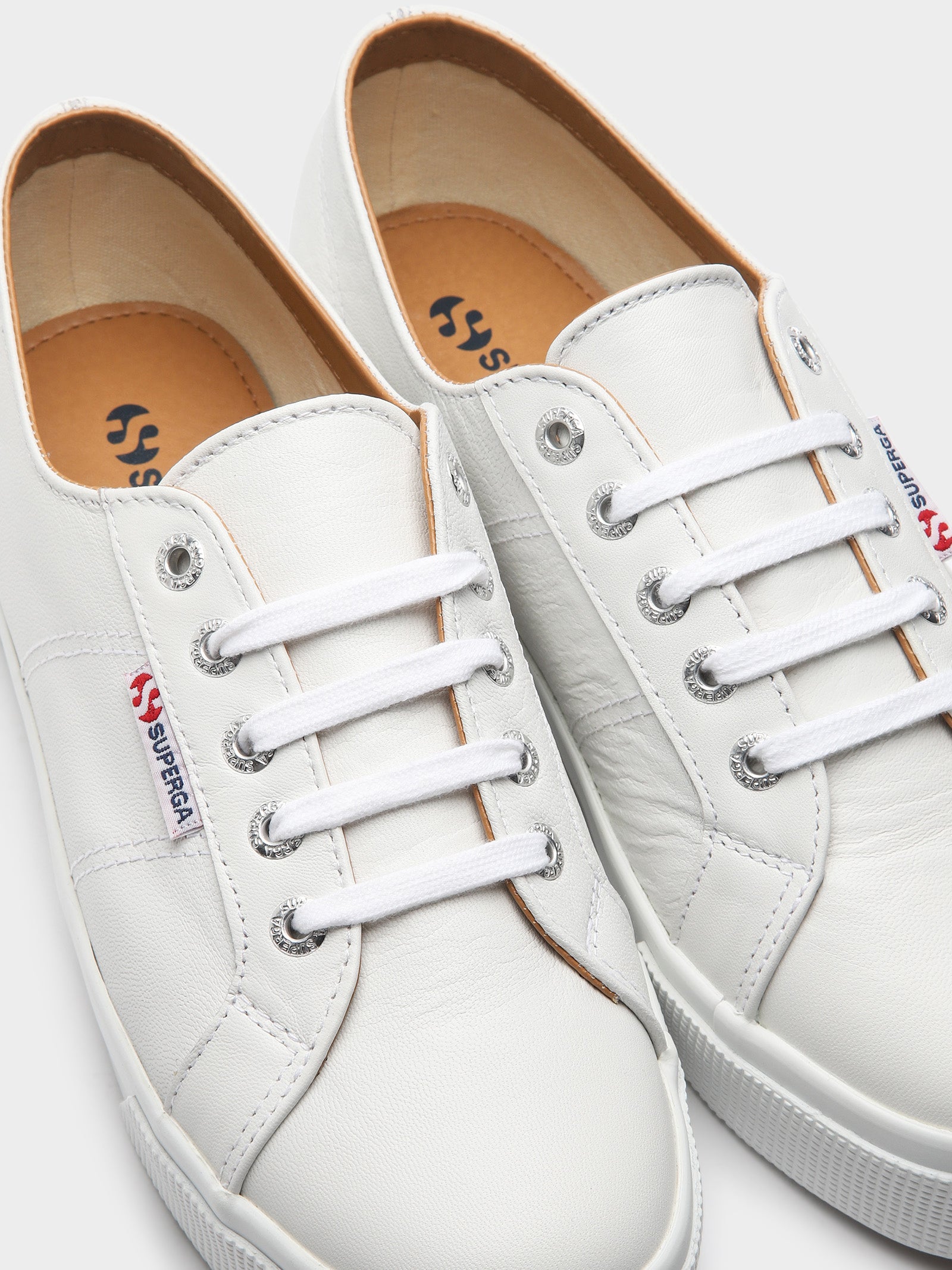 superga nappa leather white