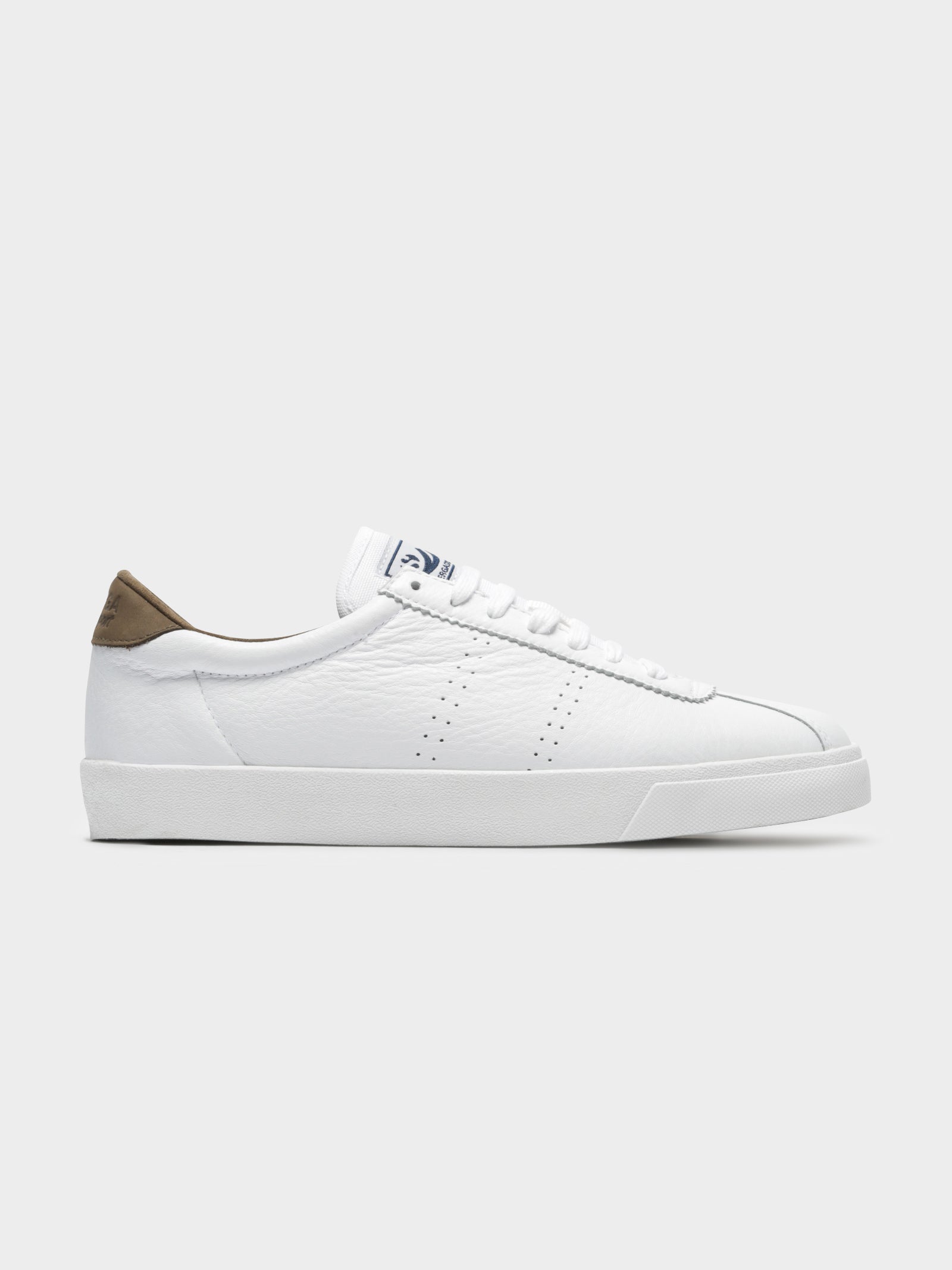 2843 Clubs Comfleau Sneakers in White & Khaki