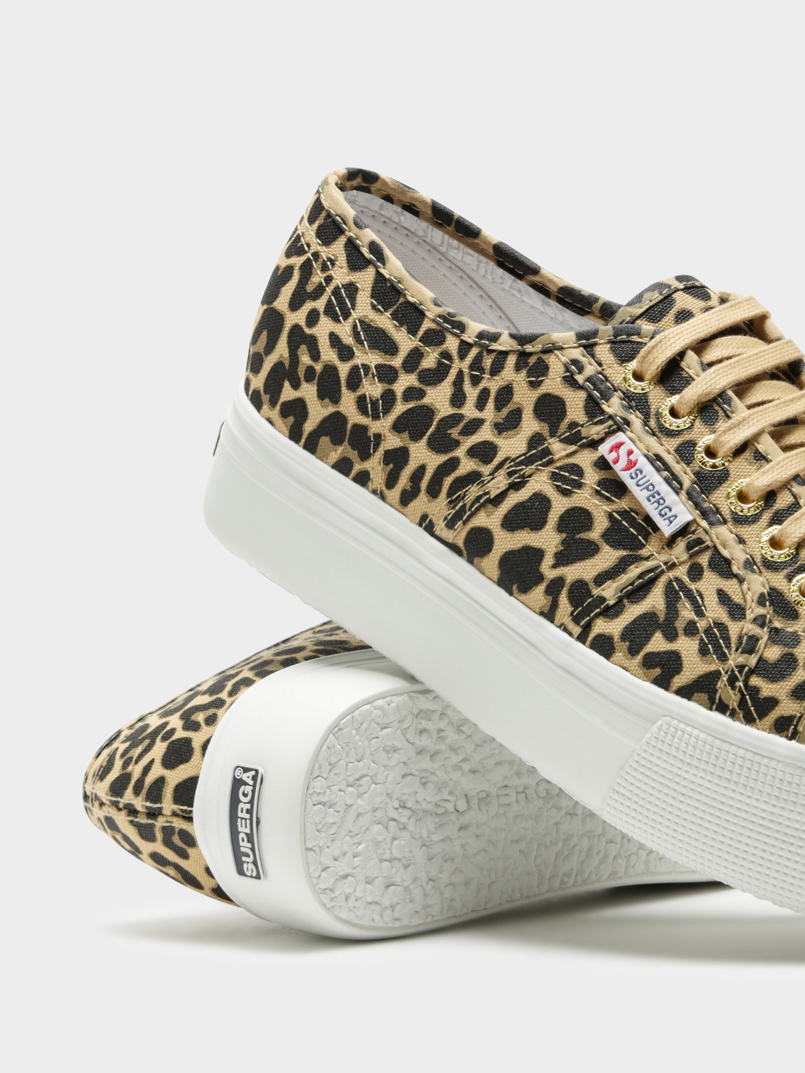 superga leopard platform