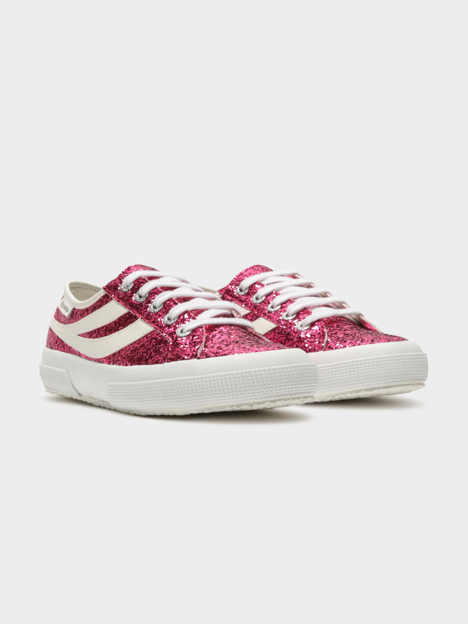 2953 Glitter Sneakers in Fuchsia Red