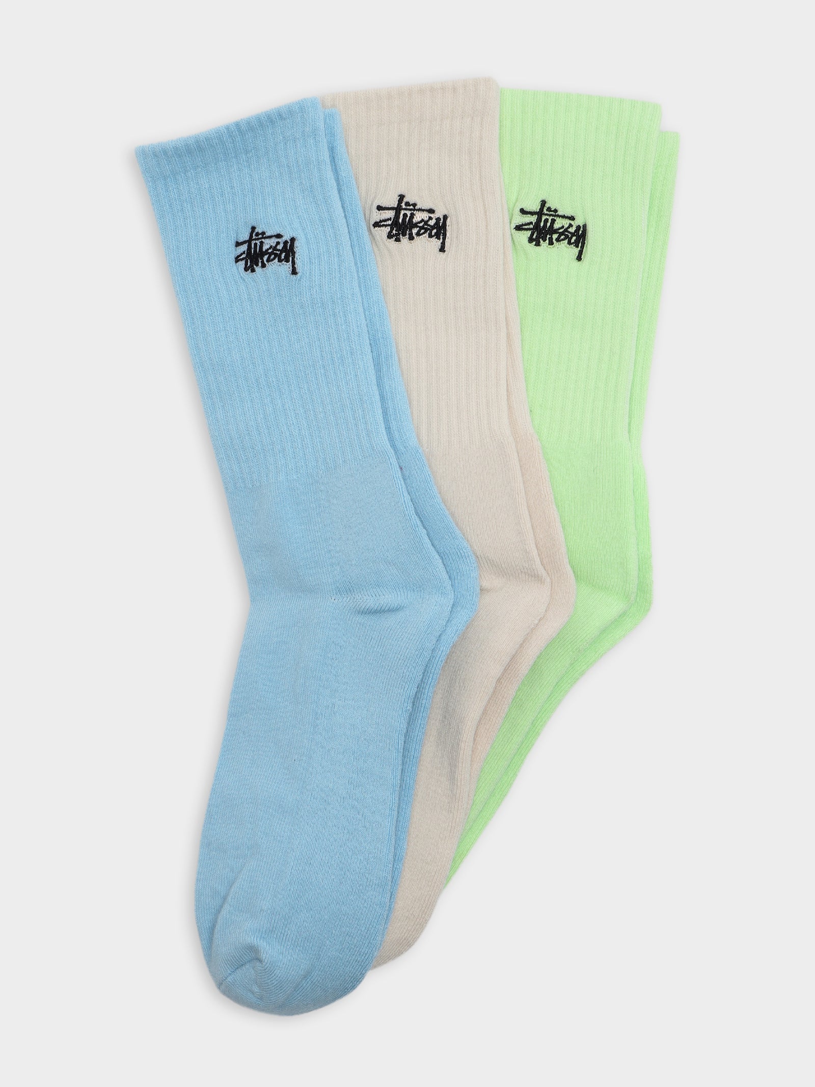 3 Pairs of Graffiti Crew Socks in Multi