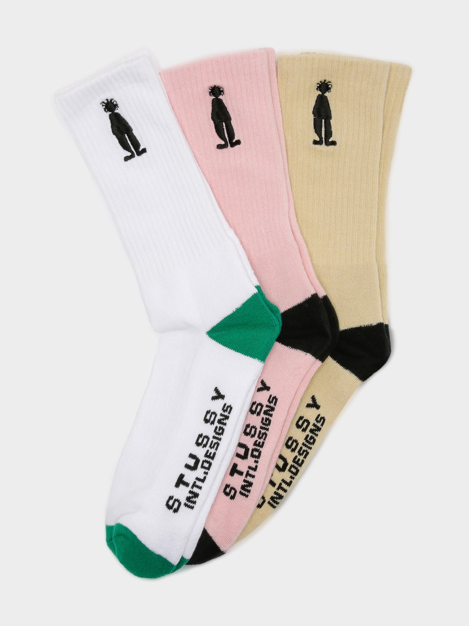 3 Pairs of International Socks in Multi