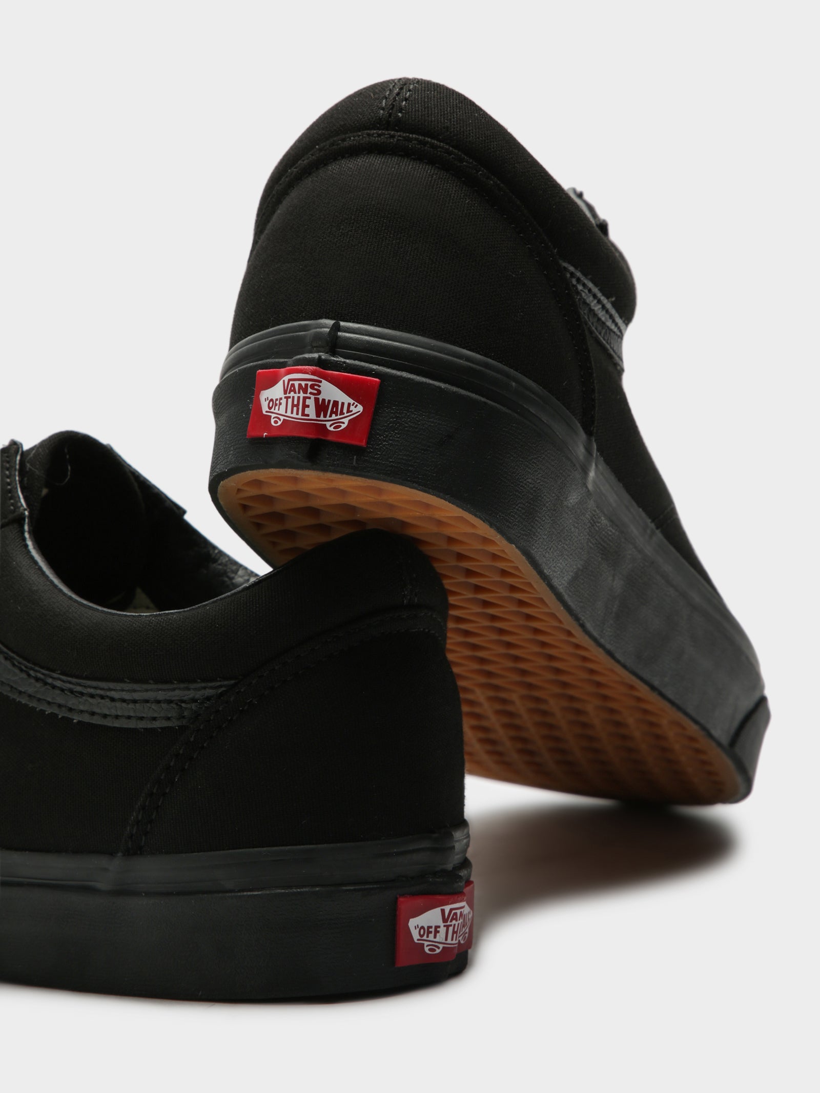 vans off the wall all black