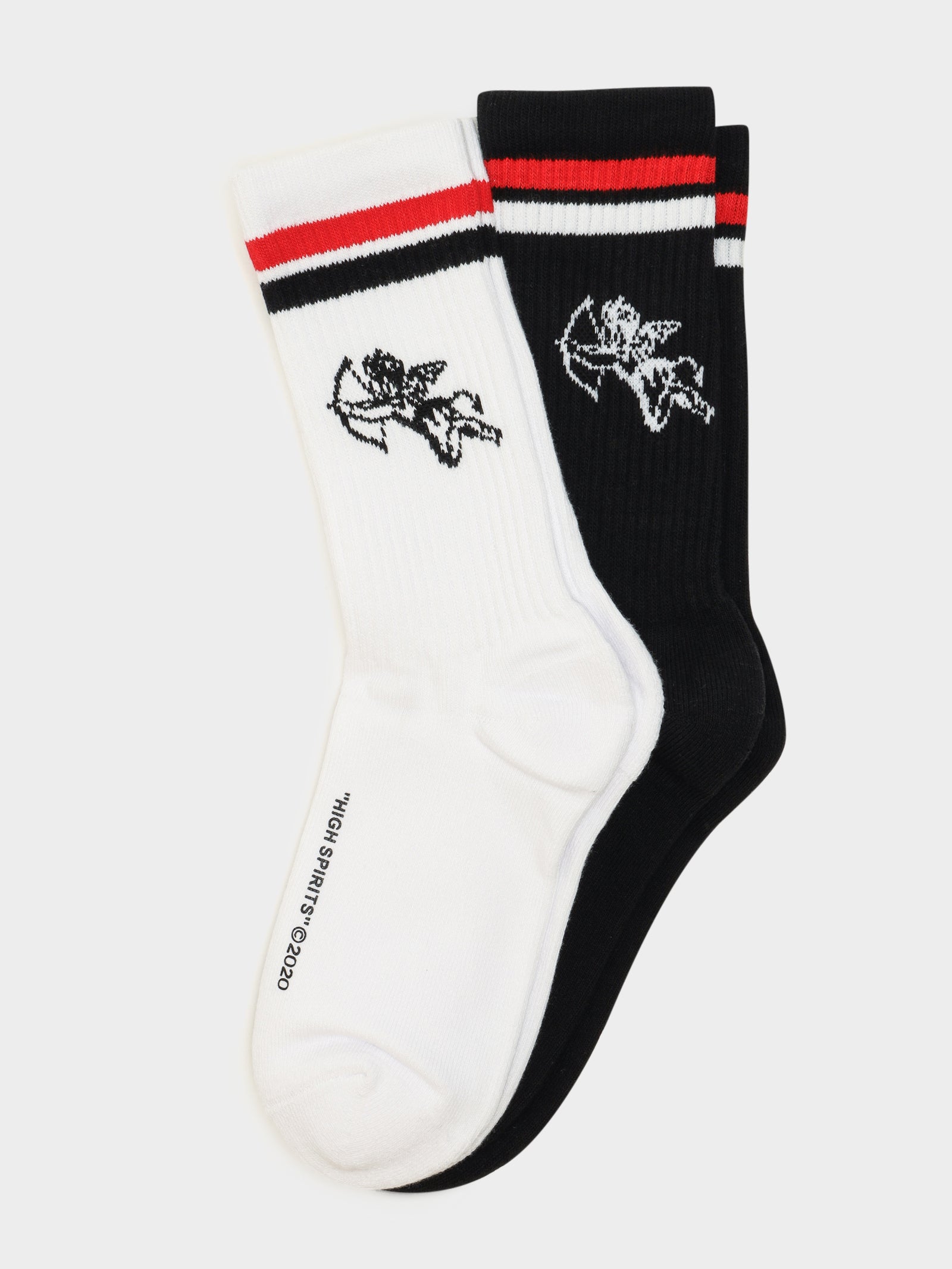 2 Pairs of Cherub Socks in White & Black