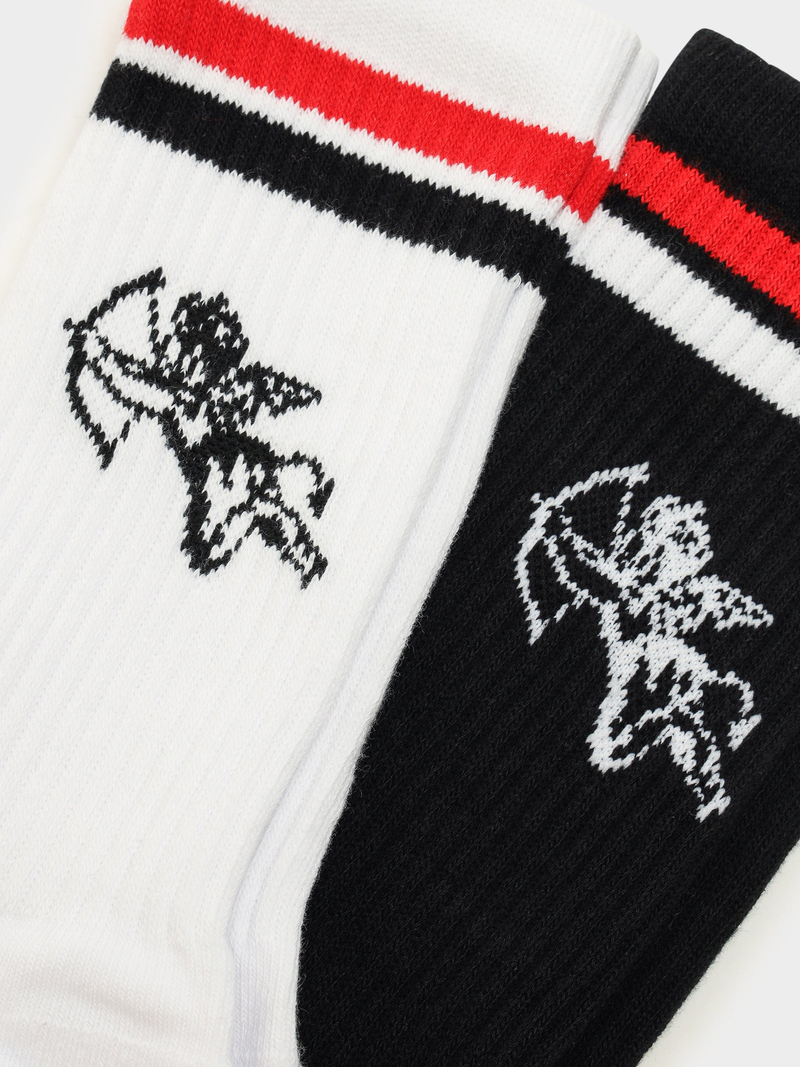 2 Pairs of Cherub Socks in White & Black