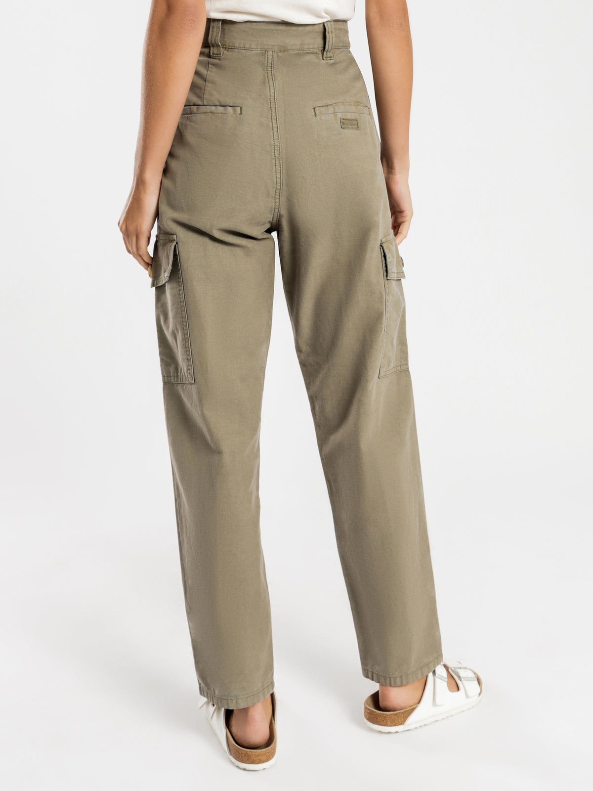 Cargo Pants in Army Green - Glue Store
