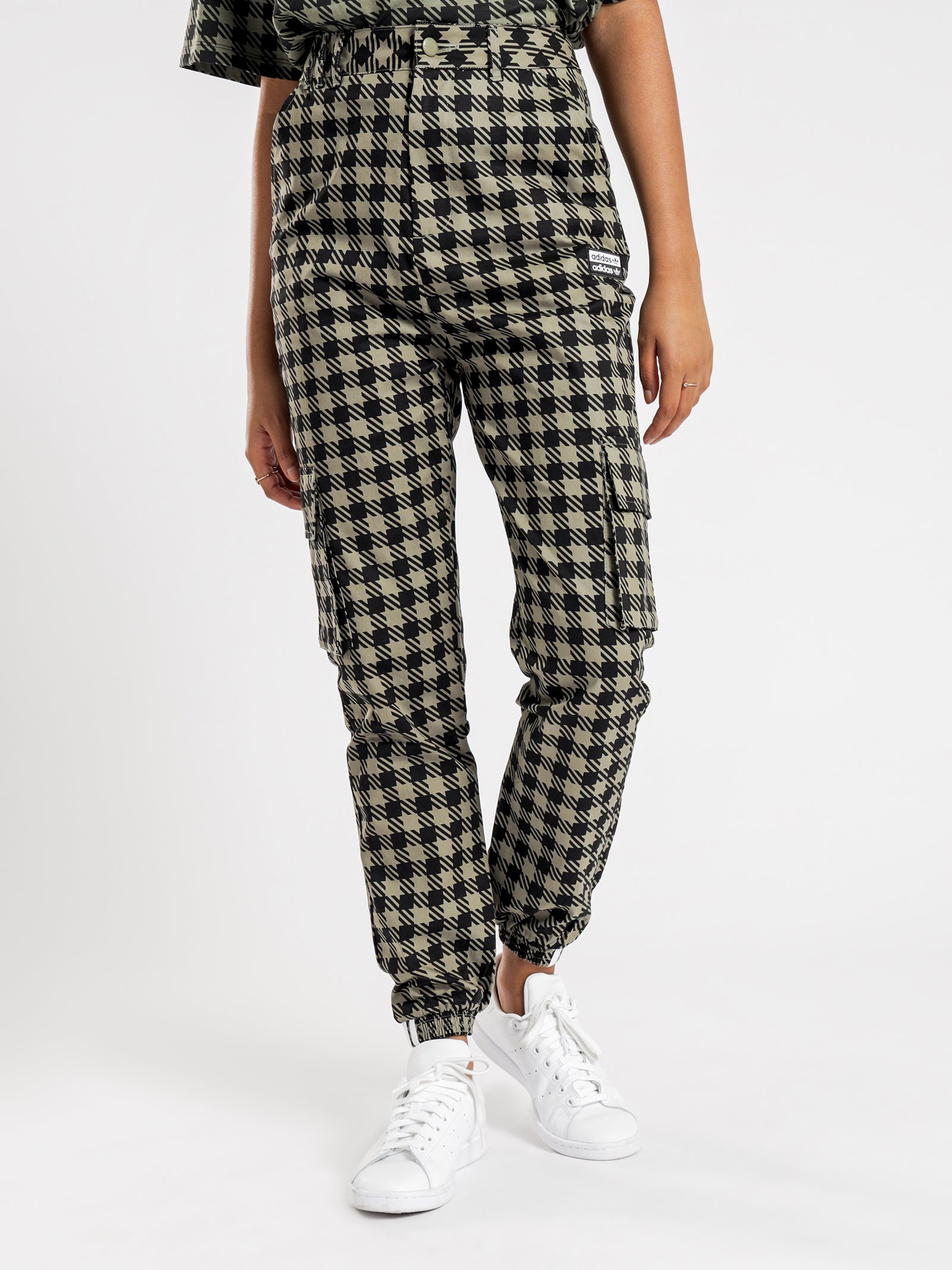 ellesse tartan cargo pants