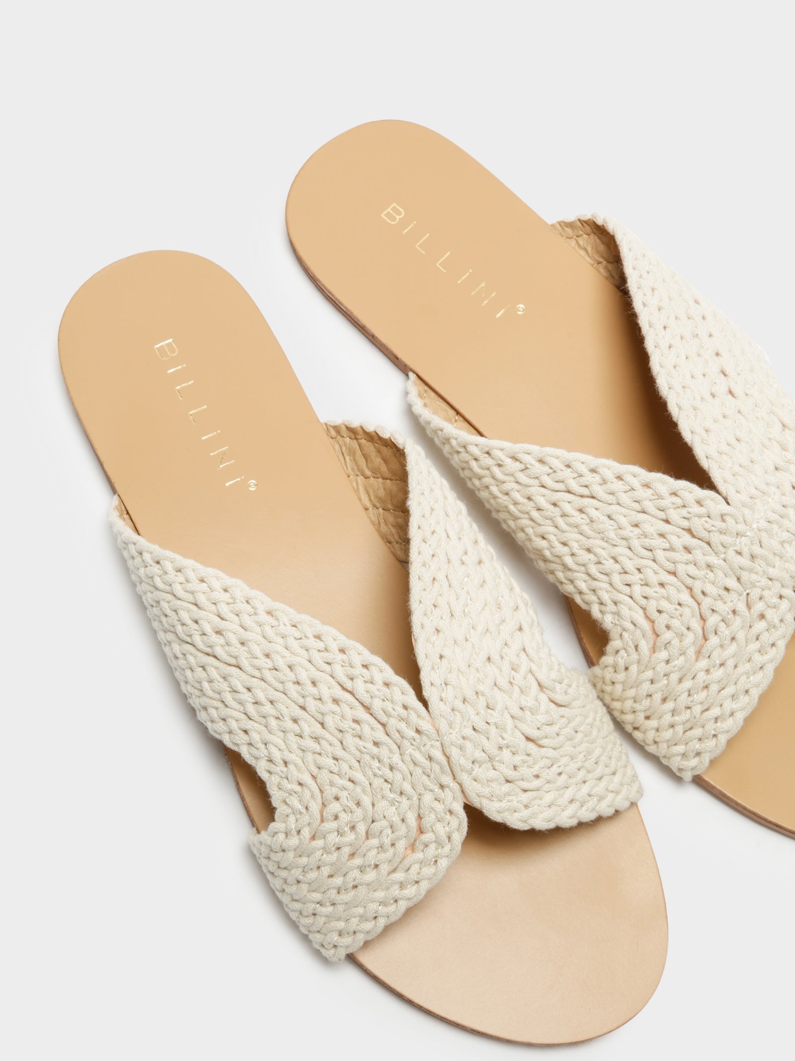 Astor Woven Slides in Natural