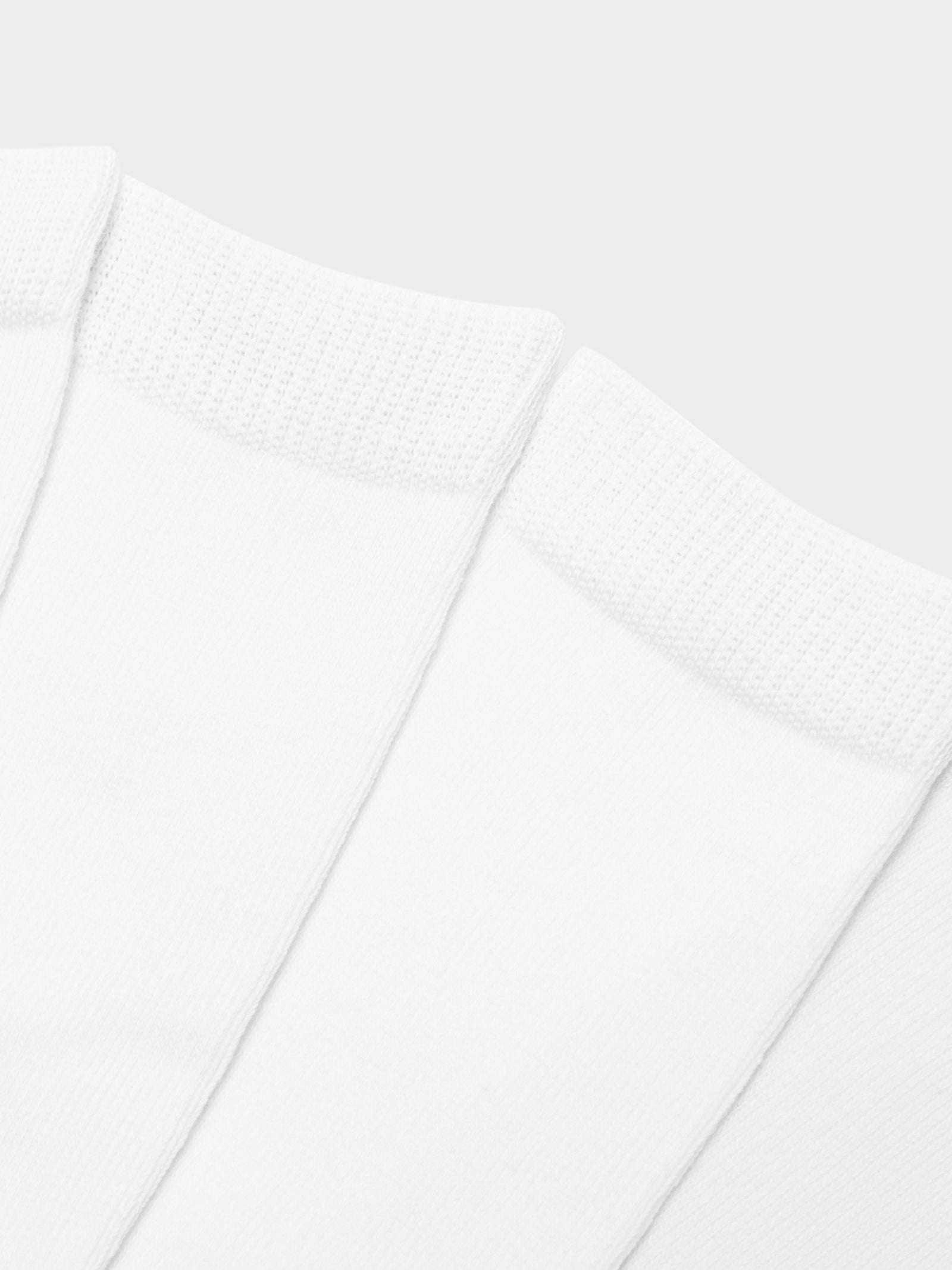 4 Pairs of Crew Socks in White