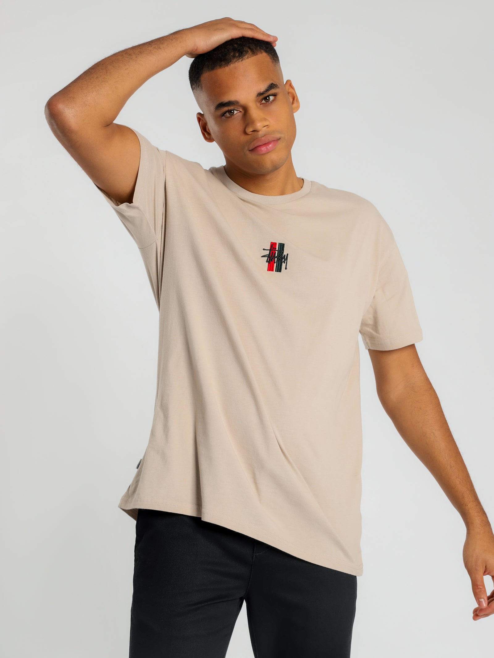 Bars Logo Short Sleeve T-Shirt in Sand