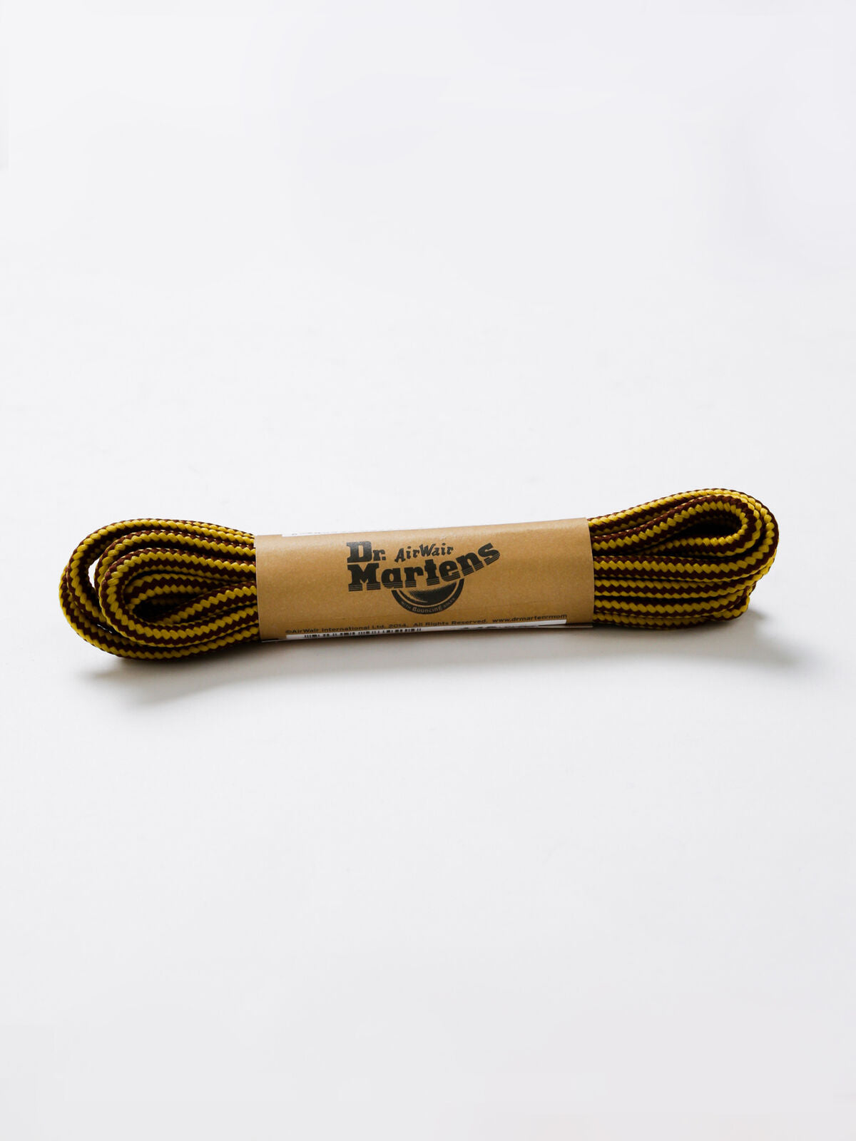 8-10 Eyelet Shoe Laces in Brown & Yellow