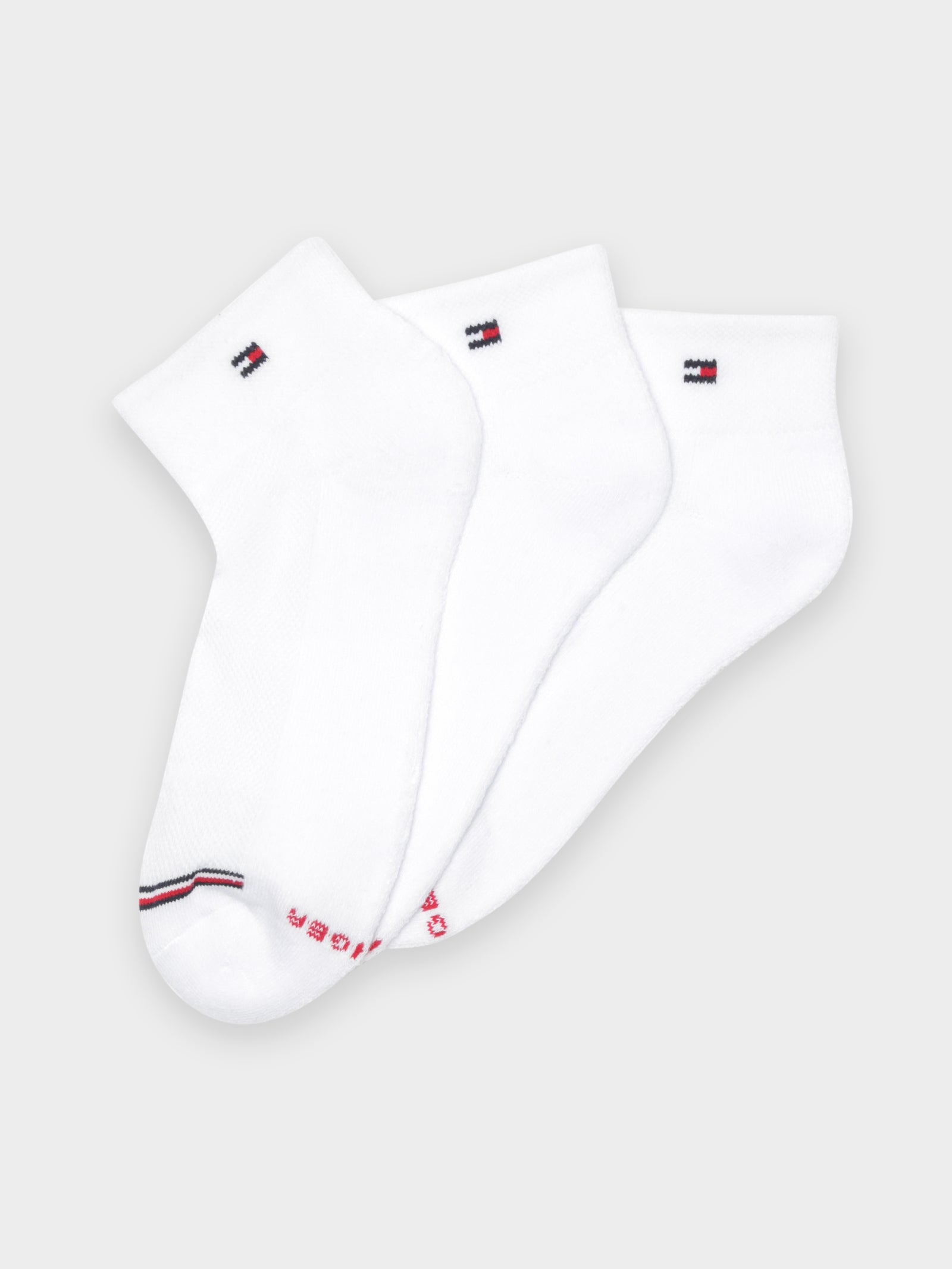 3 Pairs of Cushion Sole Socks in White