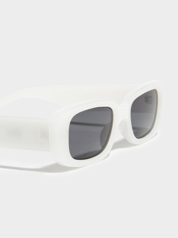 XRAY Spex Rectangle Sunglasses in White - Glue Store