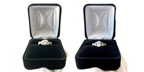 custom engagement ring set